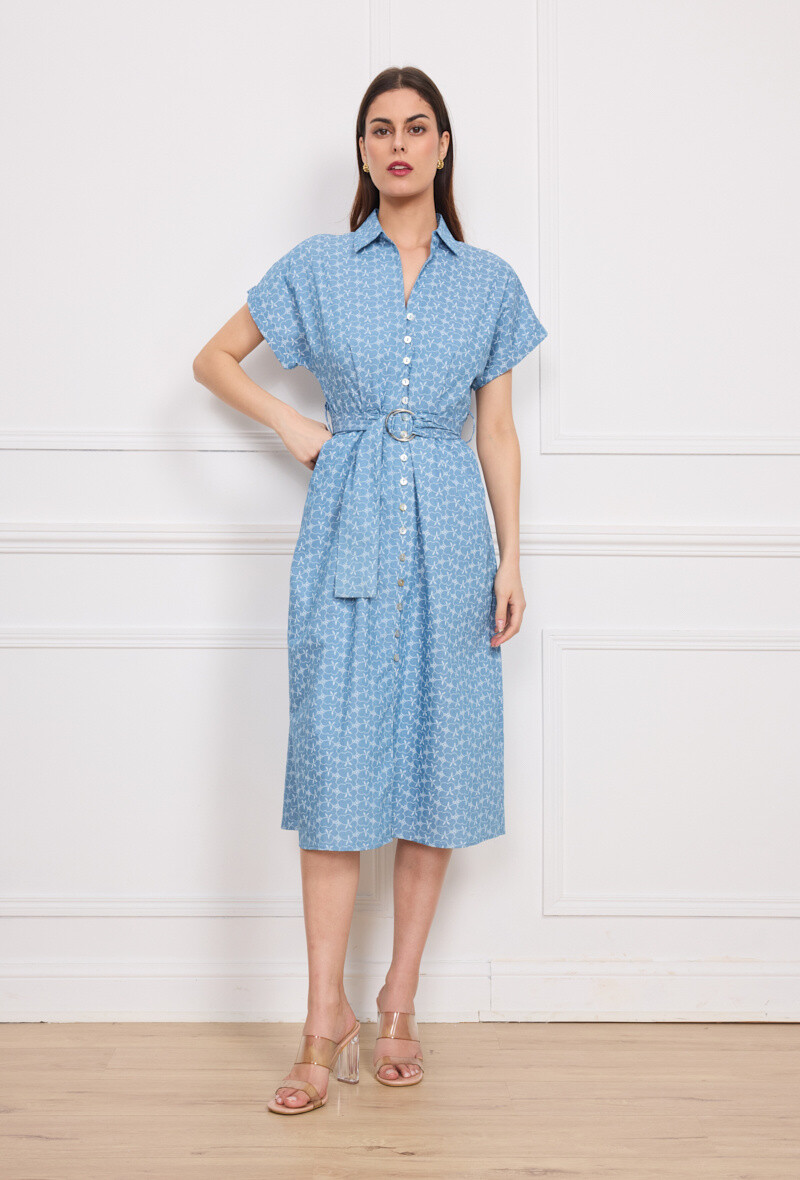 Wholesaler Kichic - Multi-Boutons Long Dress