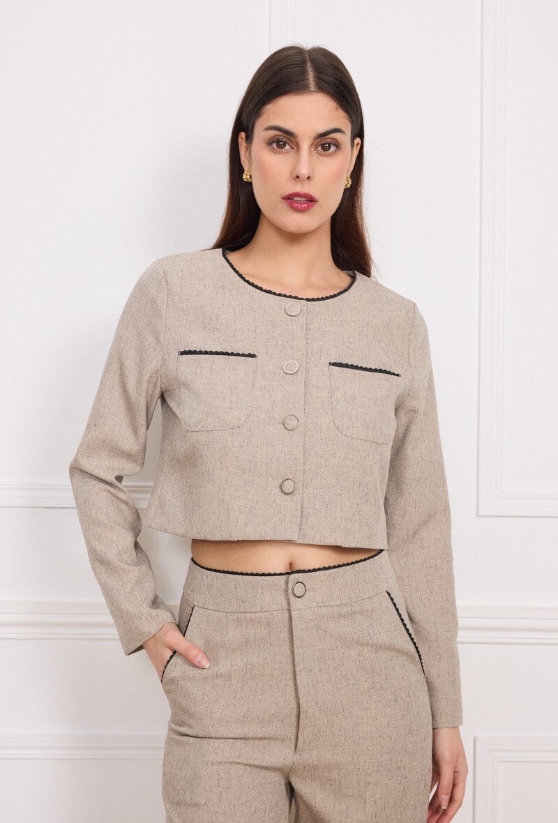 Wholesaler Kichic - Short jacket decorated with lisérais