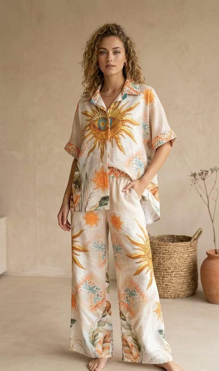Wholesaler kiki s.r.l. - Printed linen set