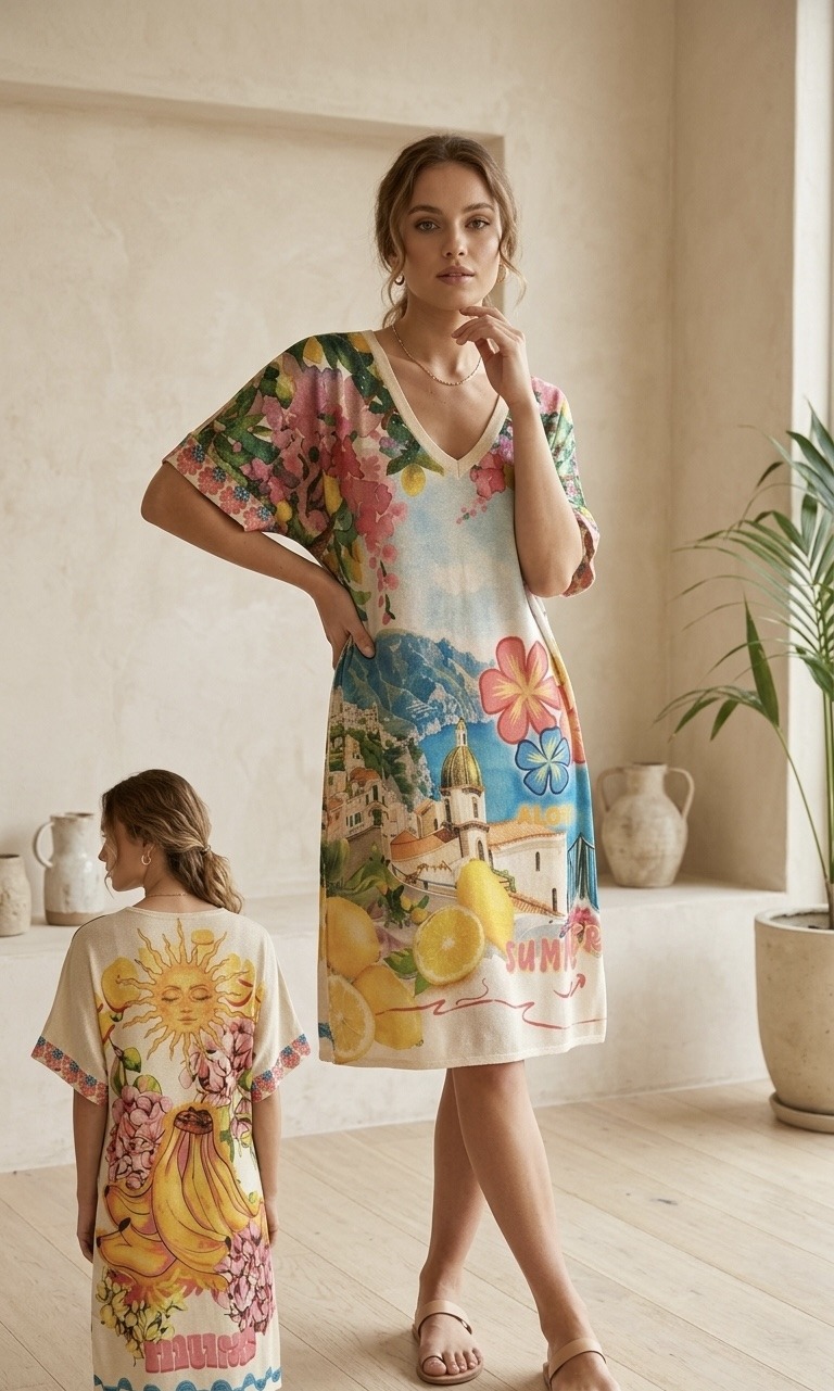 Mayorista kiki s.r.l. - VESTIDO ESTAMPADO