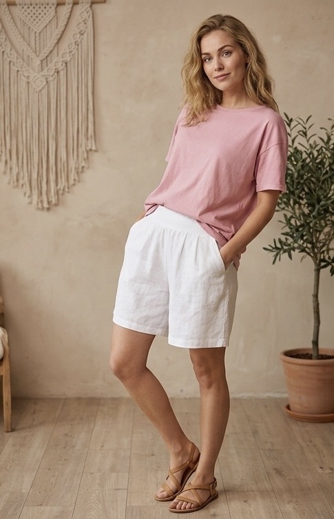 Grossista kiki s.r.l. - PANTALONCINO LINO
