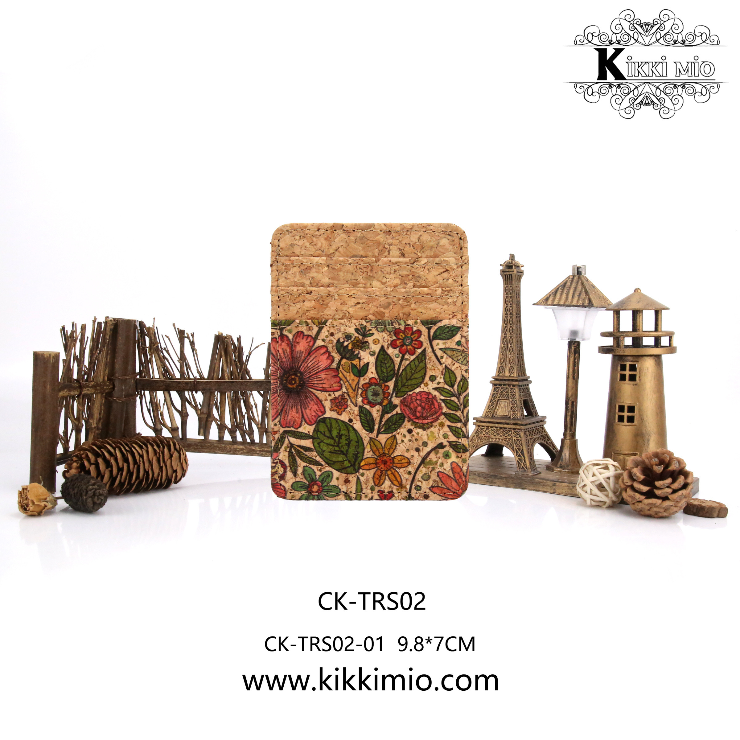 Mayorista KIKKI MIO - PORTATARJETAS DE CORCHO NATURAL ORIGINAL