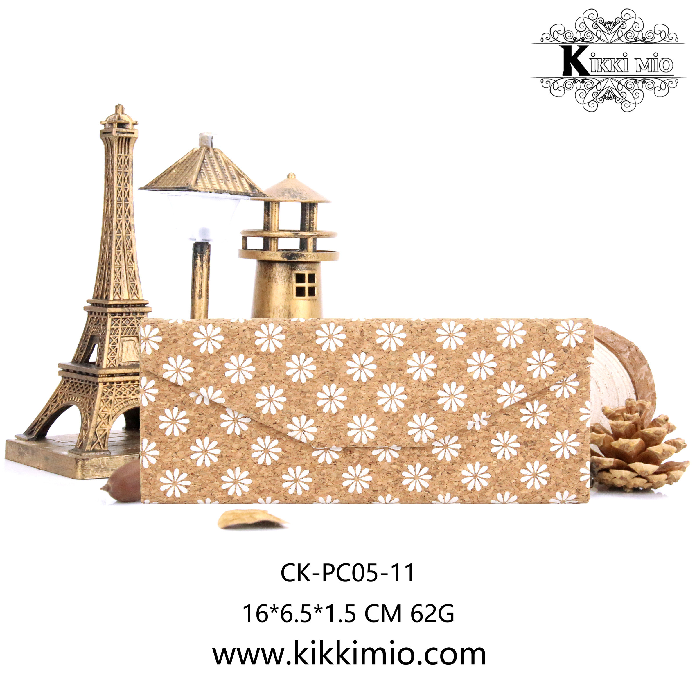 Wholesaler KIKKI MIO - NATURAL CORK GLASSES CASE