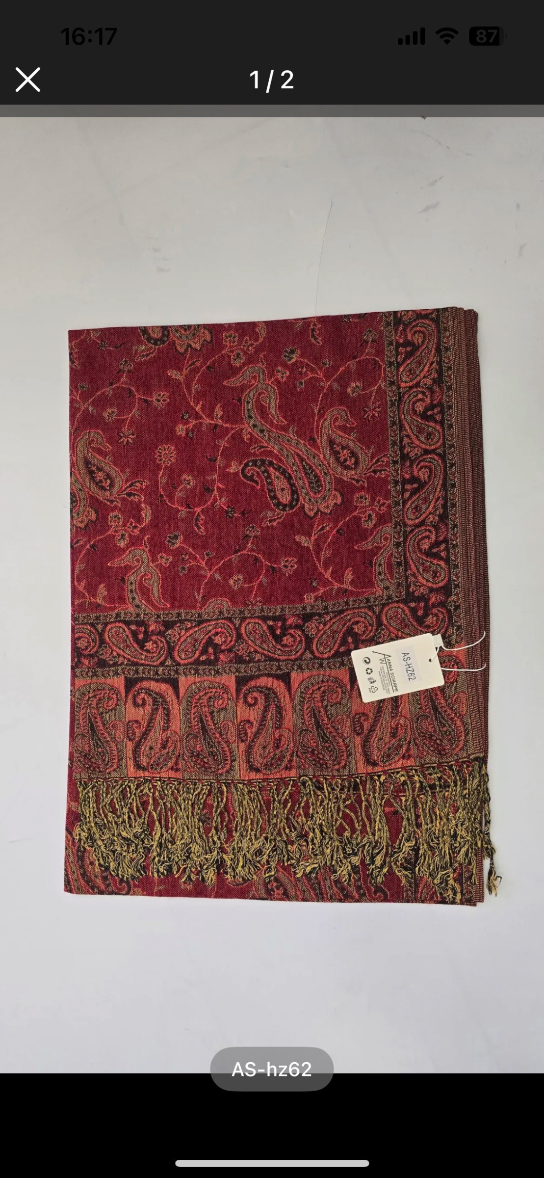 Wholesaler KIKKI MIO - WOMEN'S SCARF WITH ETHNIC DESIGNS IN A PACK OF 12 ASSORTED COLORS