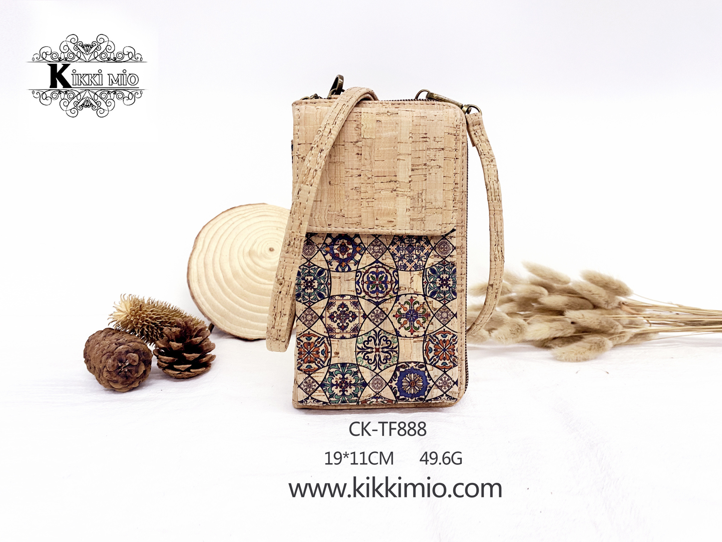 Großhändler KIKKI MIO - MULTIFUNKTIONALE NATURKORK GELDBÖRSE+HANDYHALTER