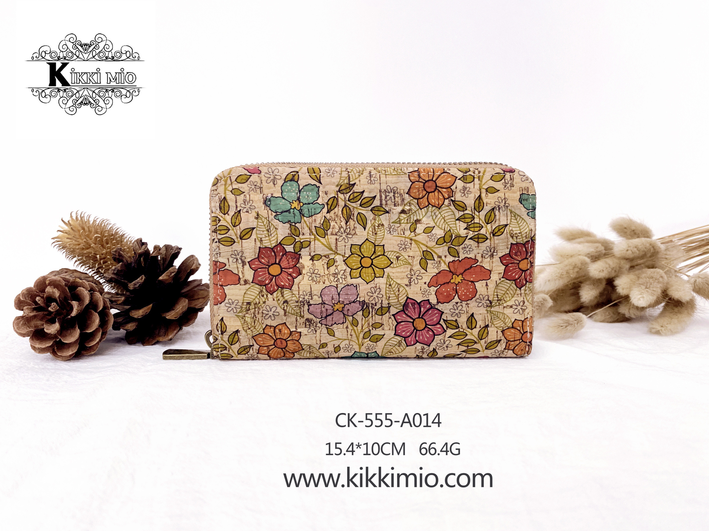 Grossista KIKKI MIO - PORTAFOGLIO DONNA IN SUGHERO NATURALE