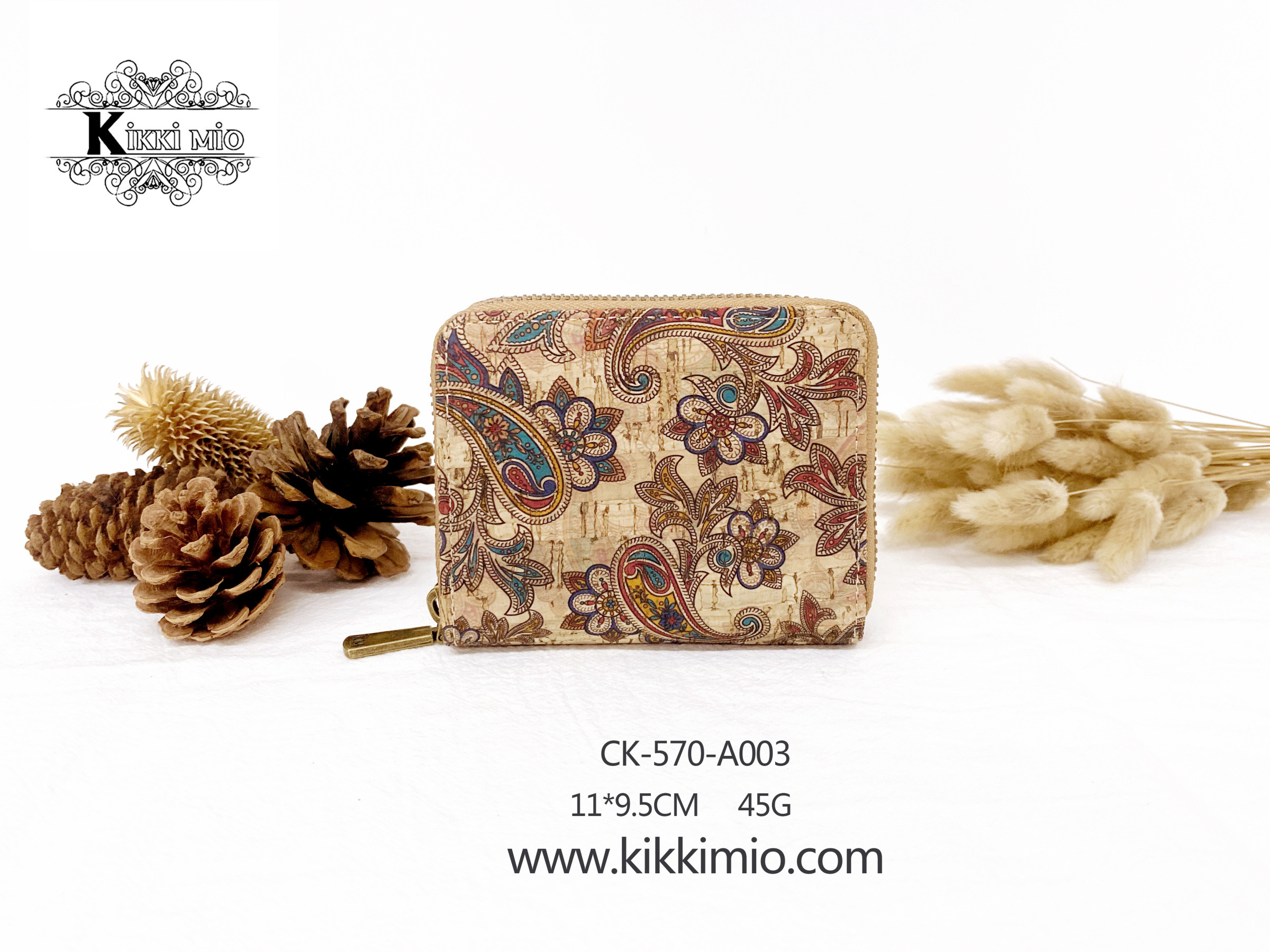 Grossista KIKKI MIO - PORTAFOGLIO DONNA IN SUGHERO NATURALE PICCOLA