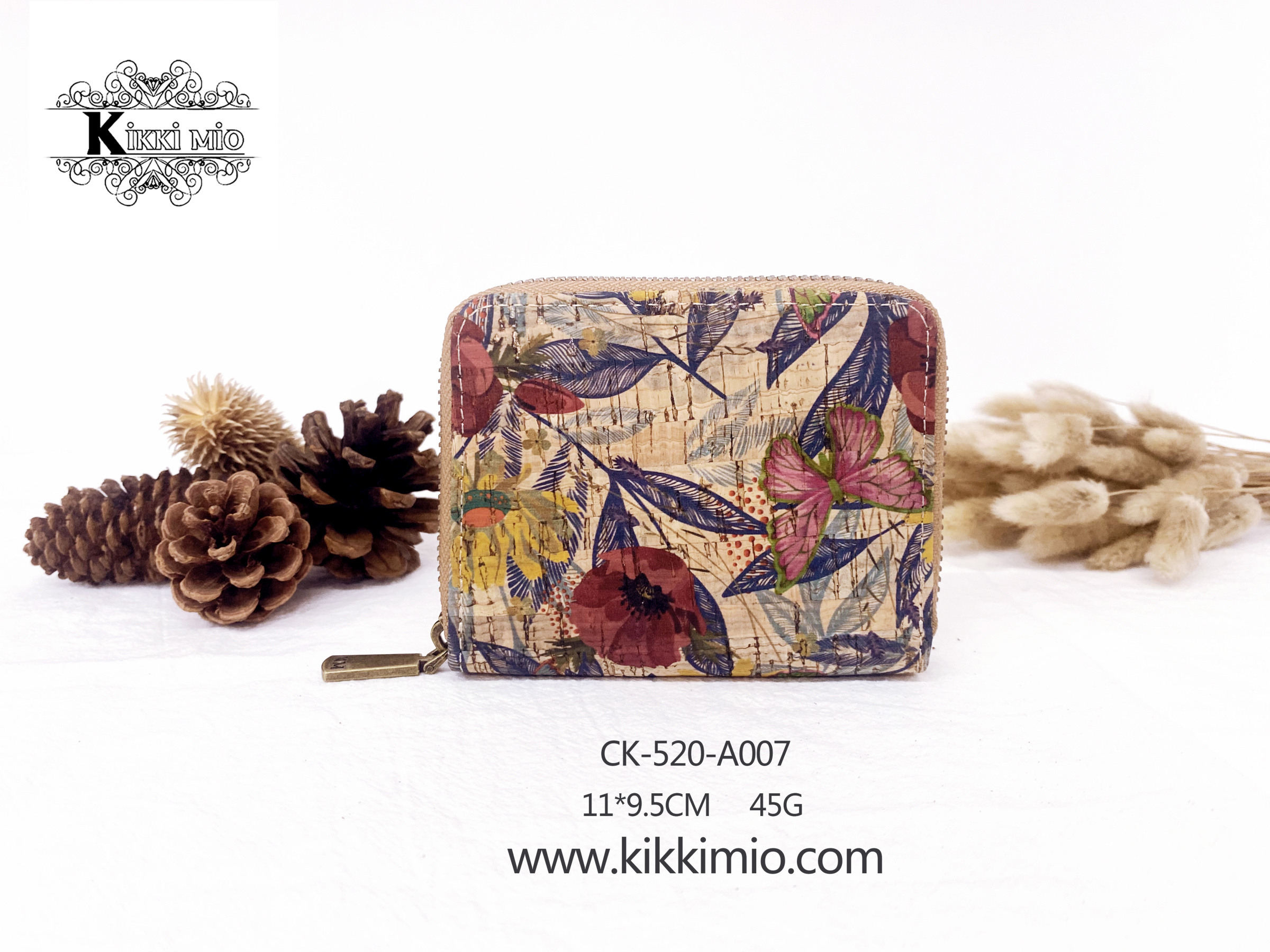 Grossista KIKKI MIO - PORTAFOGLIO DONNA IN SUGHERO NATURALE PICCOLA