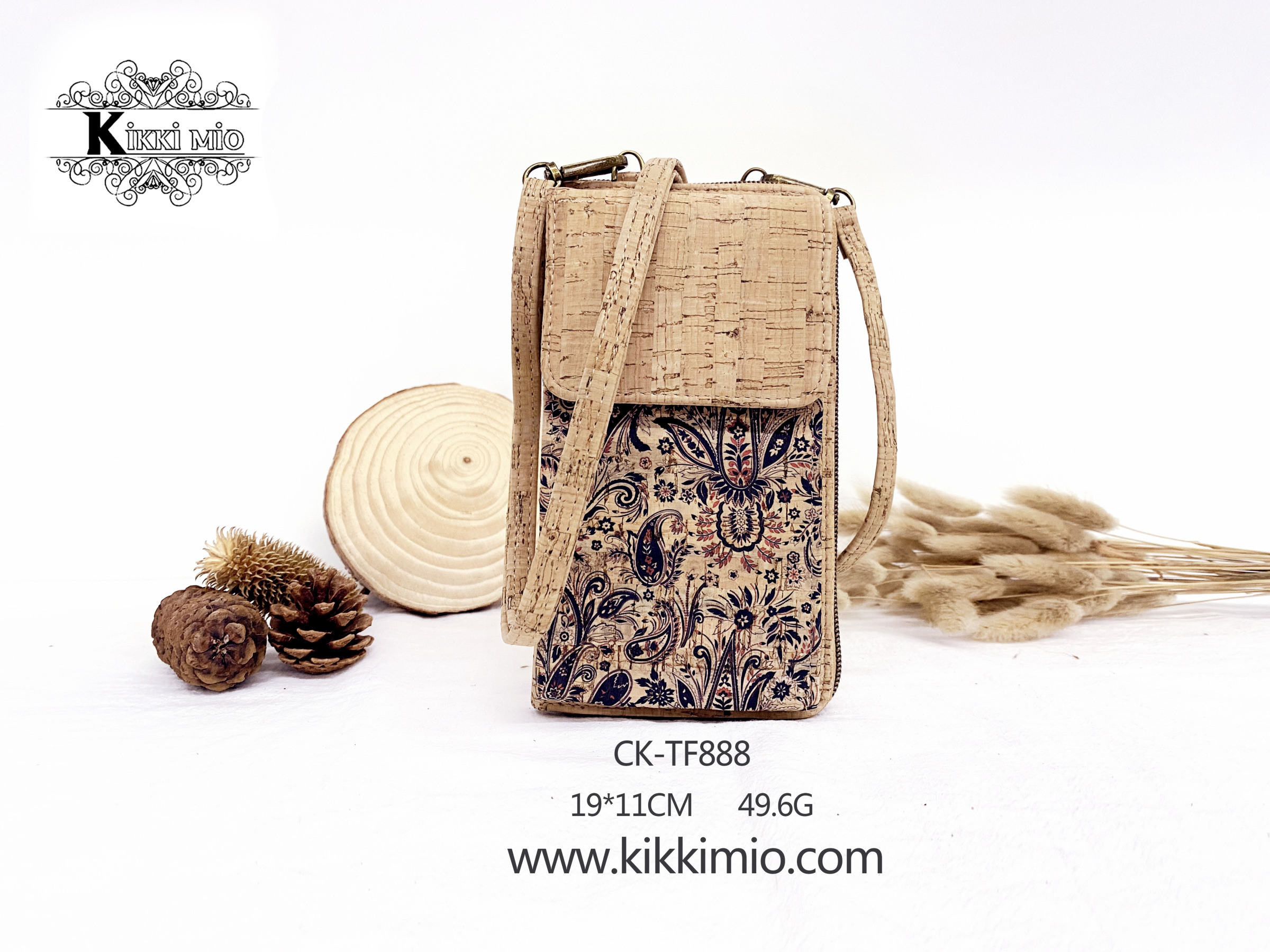 Großhändler KIKKI MIO - MULTIFUNKTIONALE NATURKORK-GELDBÖRSE+HANDYHALTER