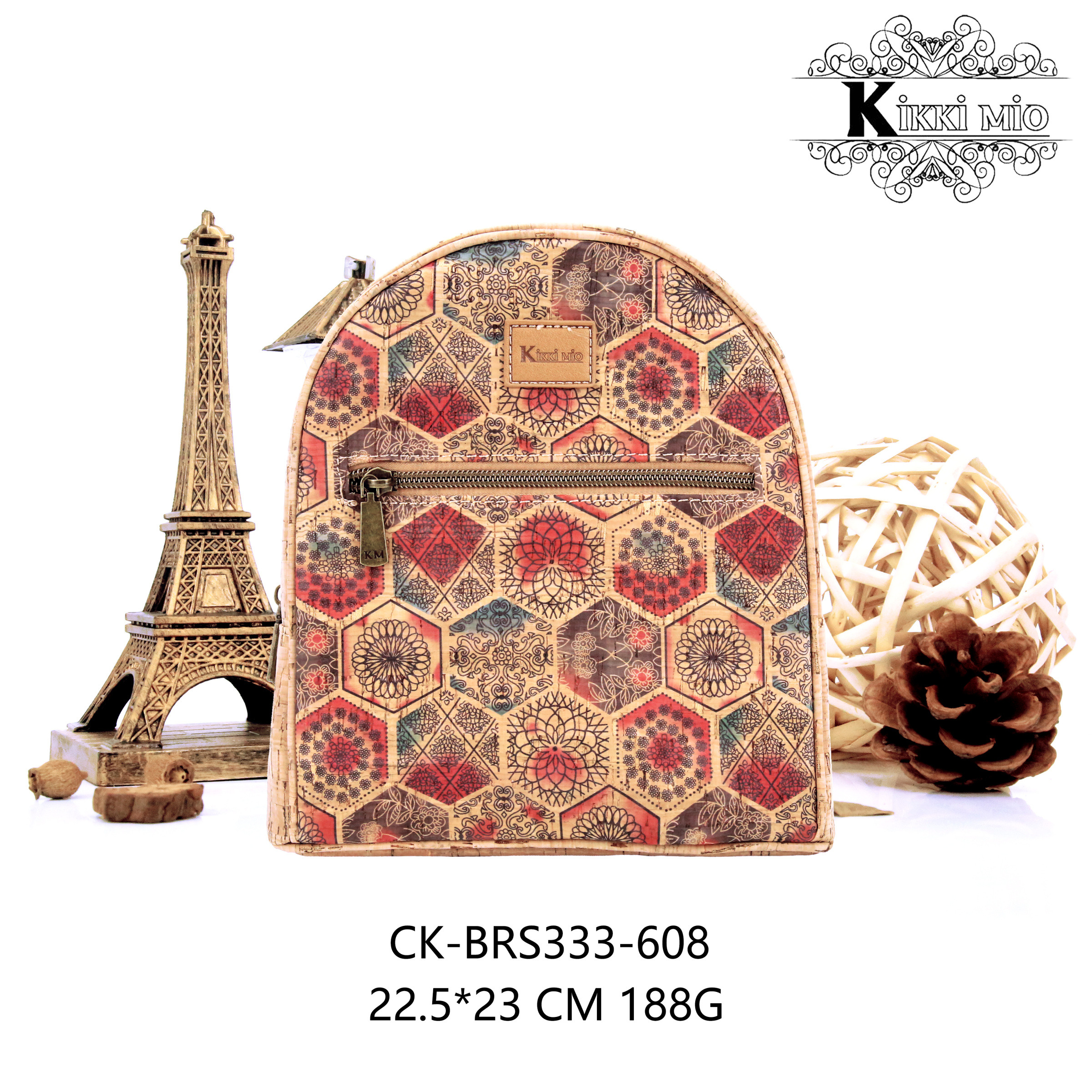 Großhändler KIKKI MIO - ORIGINALER NATÜRLICHER DAMEN-RUCKSACK AUS KORK