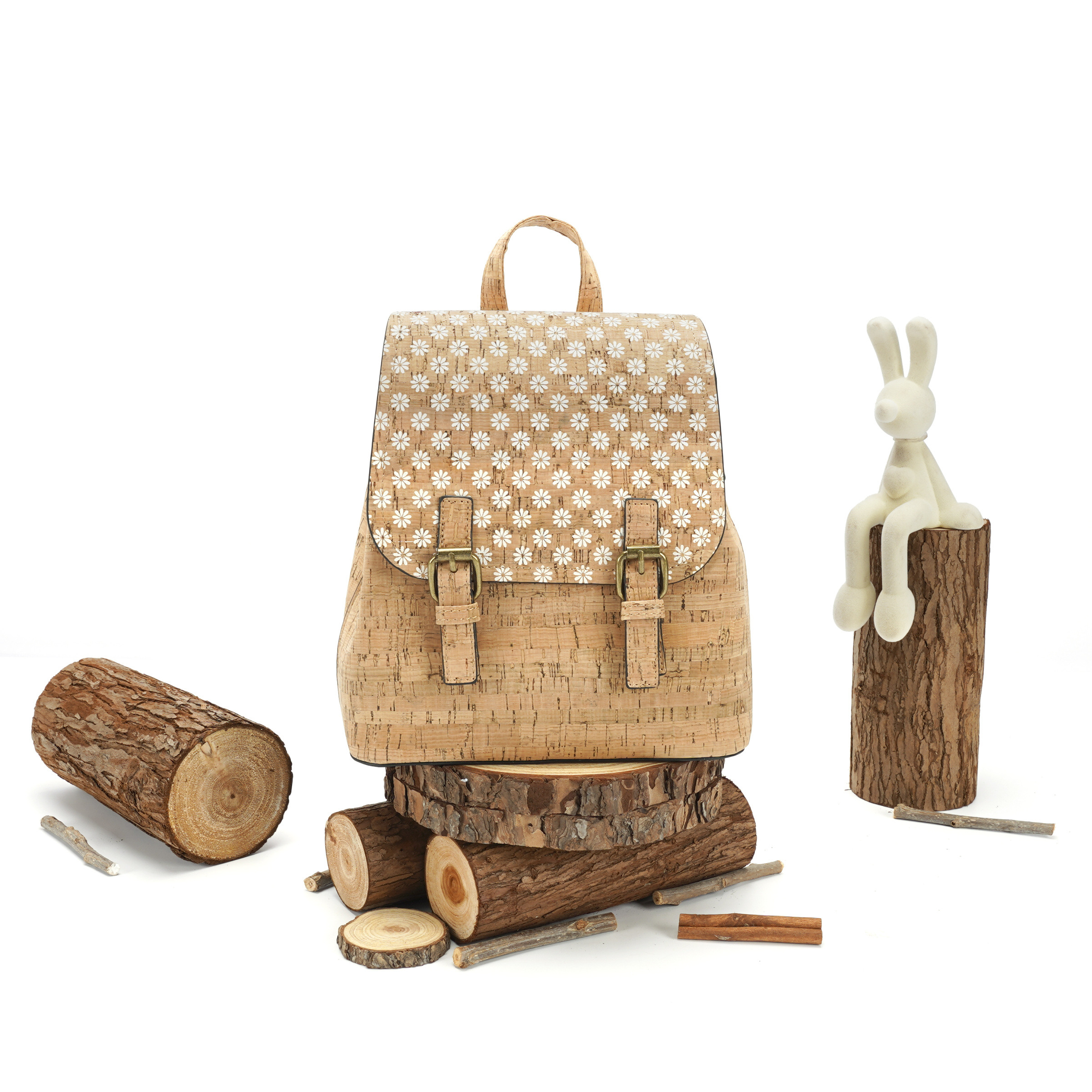 Wholesaler KIKKI MIO - ORIGINAL NATURAL CORK WOMEN'S BACKPACK