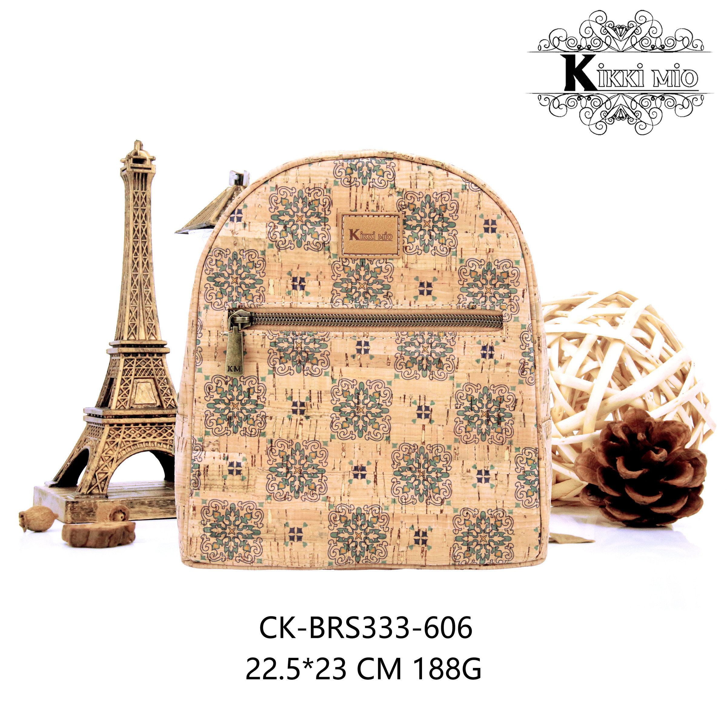 Großhändler KIKKI MIO - ORIGINALER NATÜRLICHER DAMEN-RUCKSACK AUS KORK