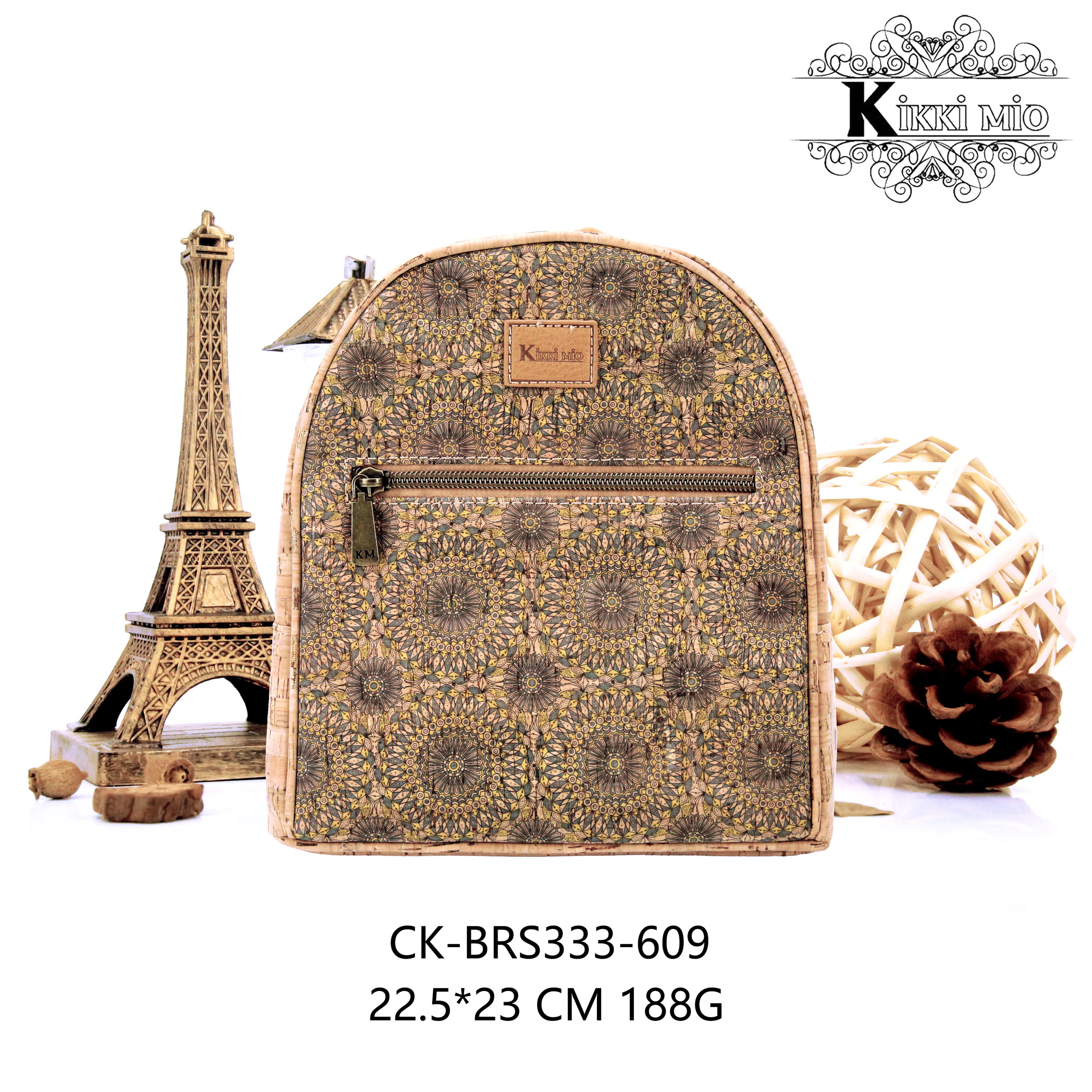 Großhändler KIKKI MIO - ORIGINALER NATÜRLICHER DAMEN-RUCKSACK AUS KORK