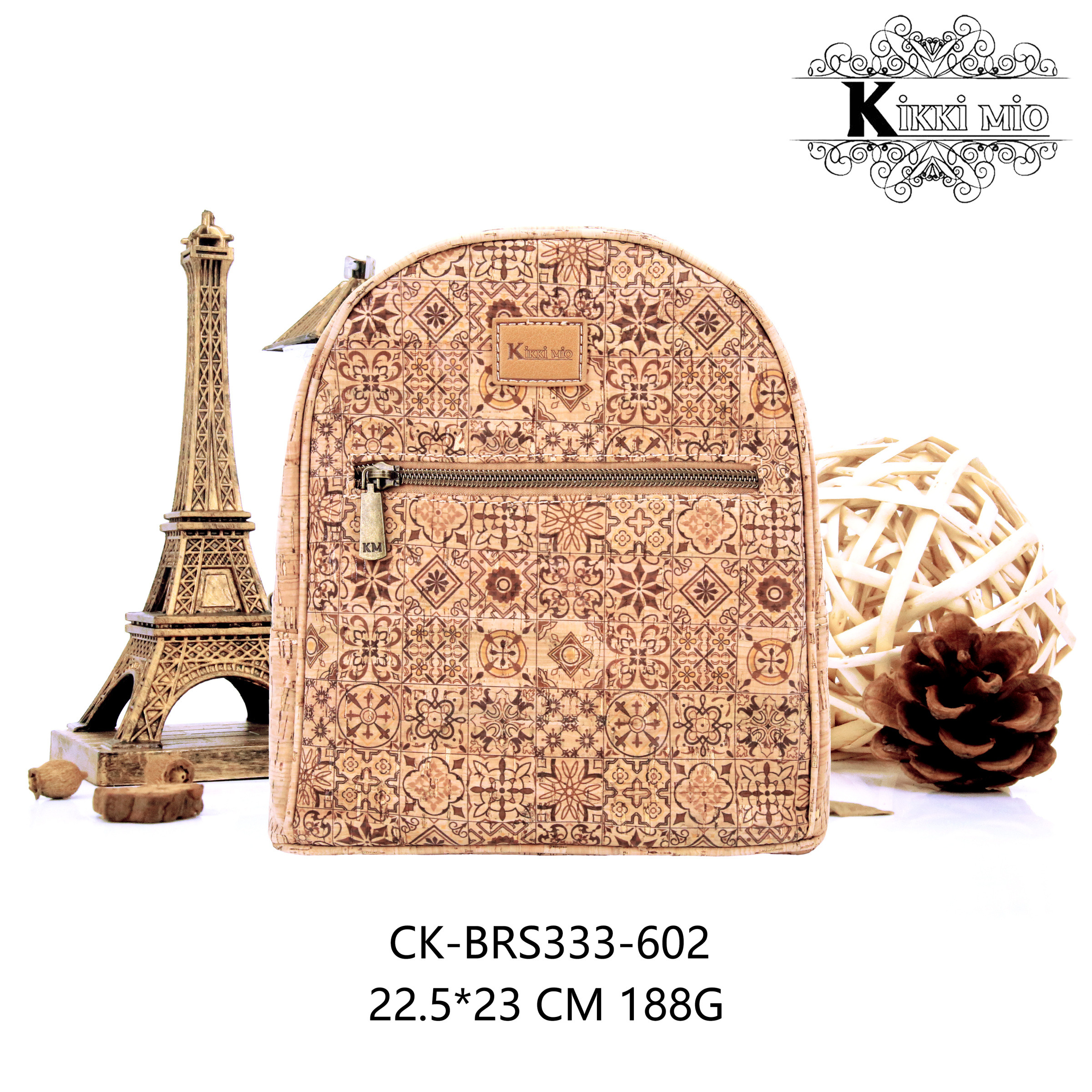 Großhändler KIKKI MIO - DAMEN-RUCKSACK AUS NATÜRLICHEM ORIGINAL-KORK