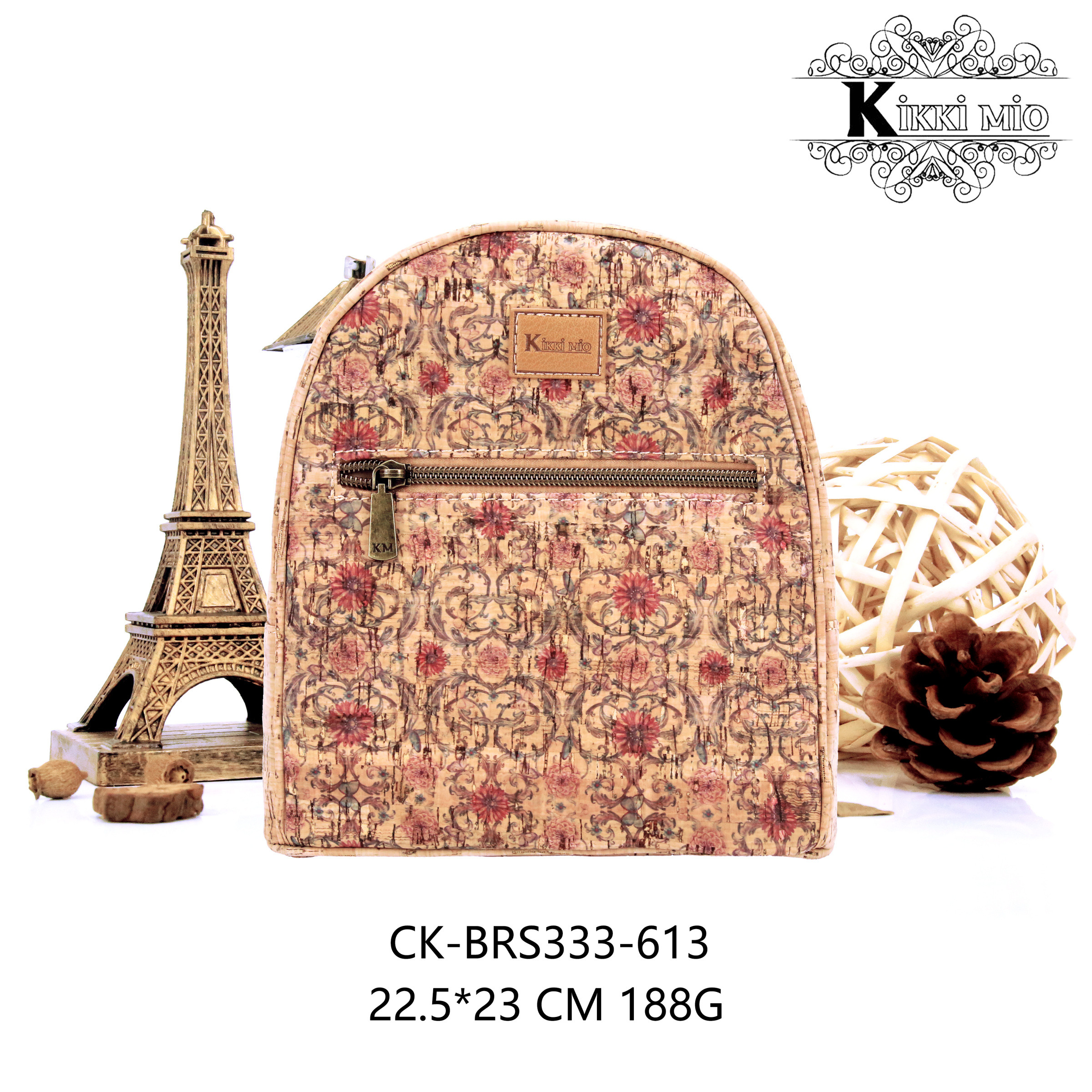 Großhändler KIKKI MIO - ORIGINALER NATÜRLICHER DAMEN-RUCKSACK AUS KORK