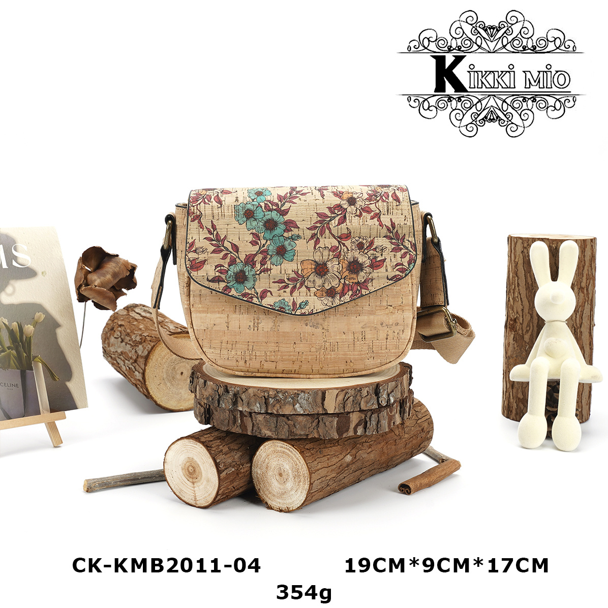 Mayorista KIKKI MIO - BOLSO DE MUJER DE CORCHO NATURAL ORIGINAL