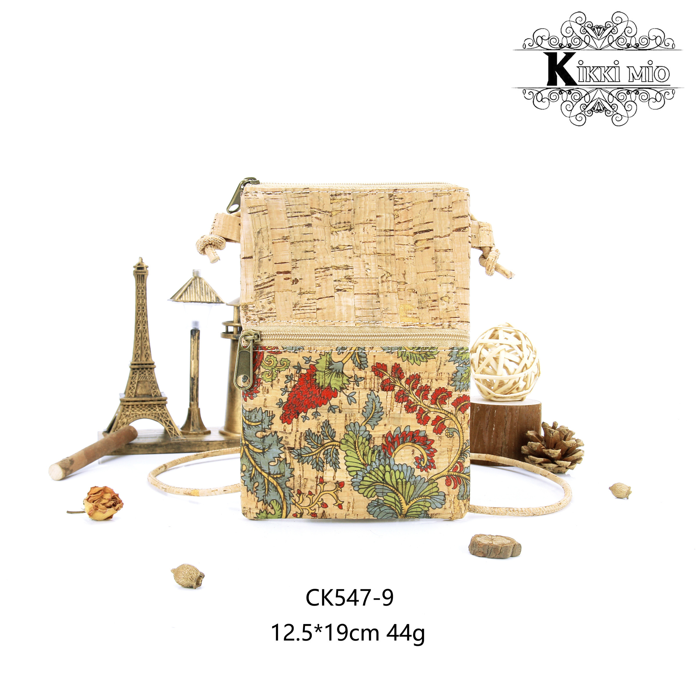 Wholesaler KIKKI MIO - WOMEN'S NATURAL ORIGINAL CORK PHONE HOLDER