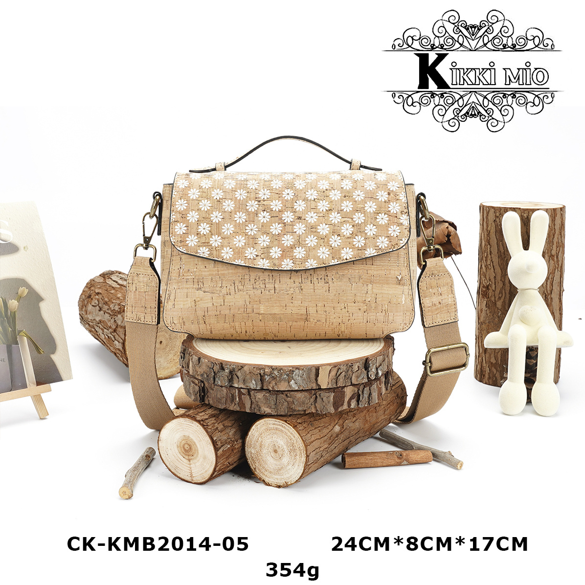 Mayorista KIKKI MIO - BOLSO DE MUJER DE CORCHO ORIGINAL NATURAL