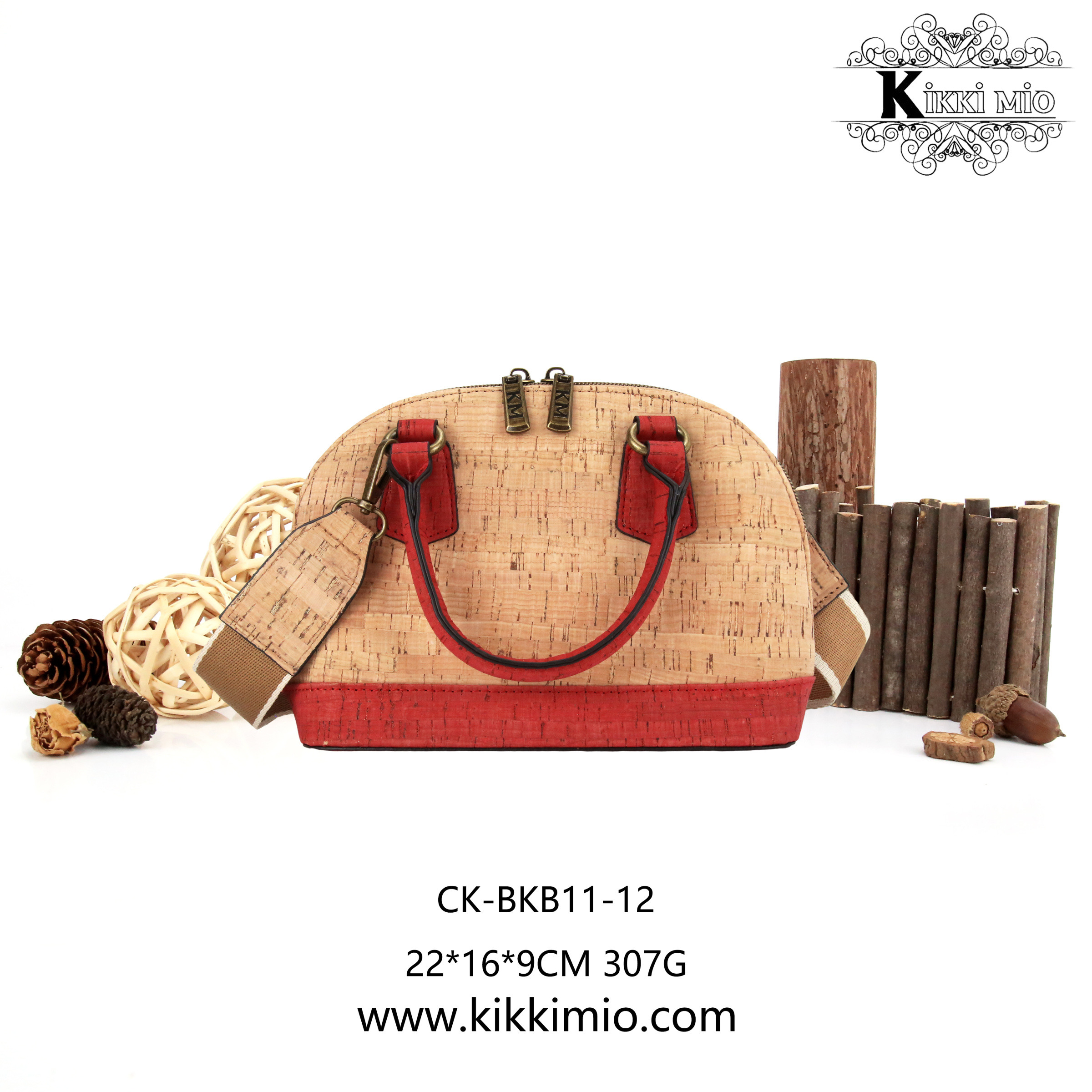 Wholesaler KIKKI MIO - WOMEN'S HANDBAG IN NATURAL CORK