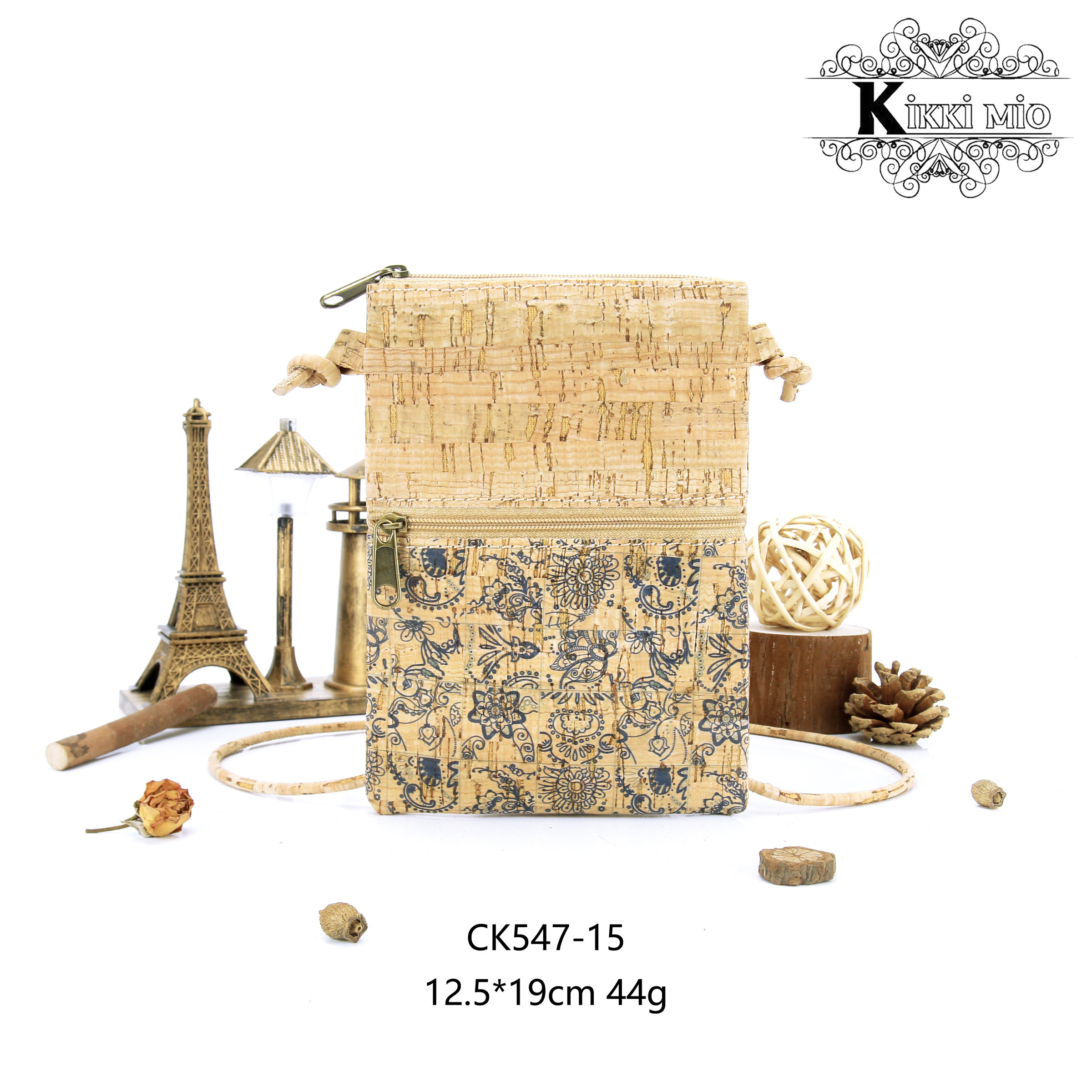 Mayorista KIKKI MIO - FUNDA PARA MÓVIL DE MUJER EN CORCHO NATURAL ORIGINAL