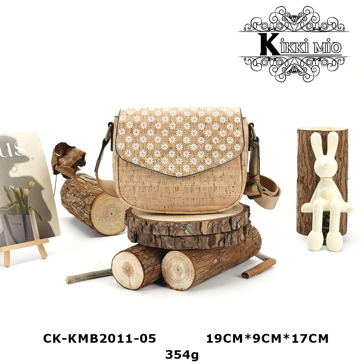 Mayorista KIKKI MIO - BOLSO DE MUJER DE CORCHO NATURAL ORIGINAL