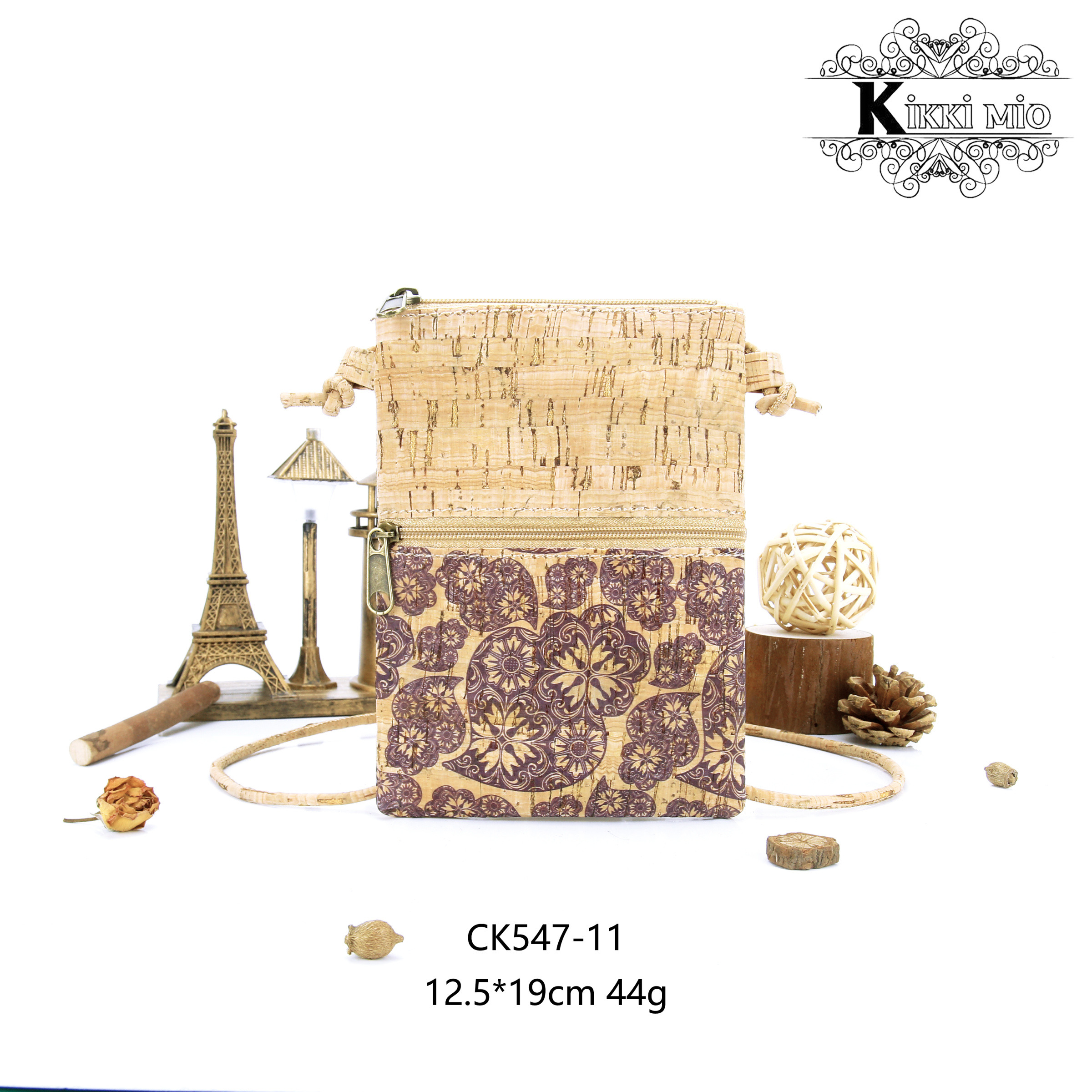 Mayorista KIKKI MIO - FUNDA PARA MÓVIL DE MUJER EN CORCHO NATURAL ORIGINAL