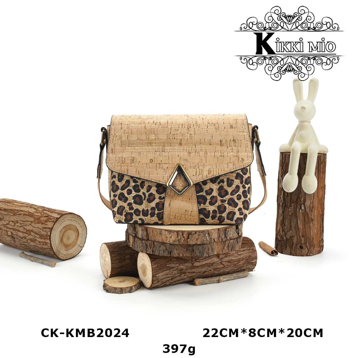 Wholesaler KIKKI MIO - ORIGINAL NATURAL CORK WOMEN'S HANDBAG