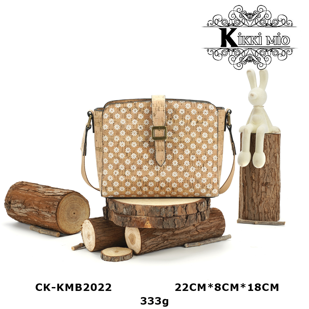 Mayorista KIKKI MIO - BOLSO DE MUJER DE CORCHO ORIGINAL NATURAL