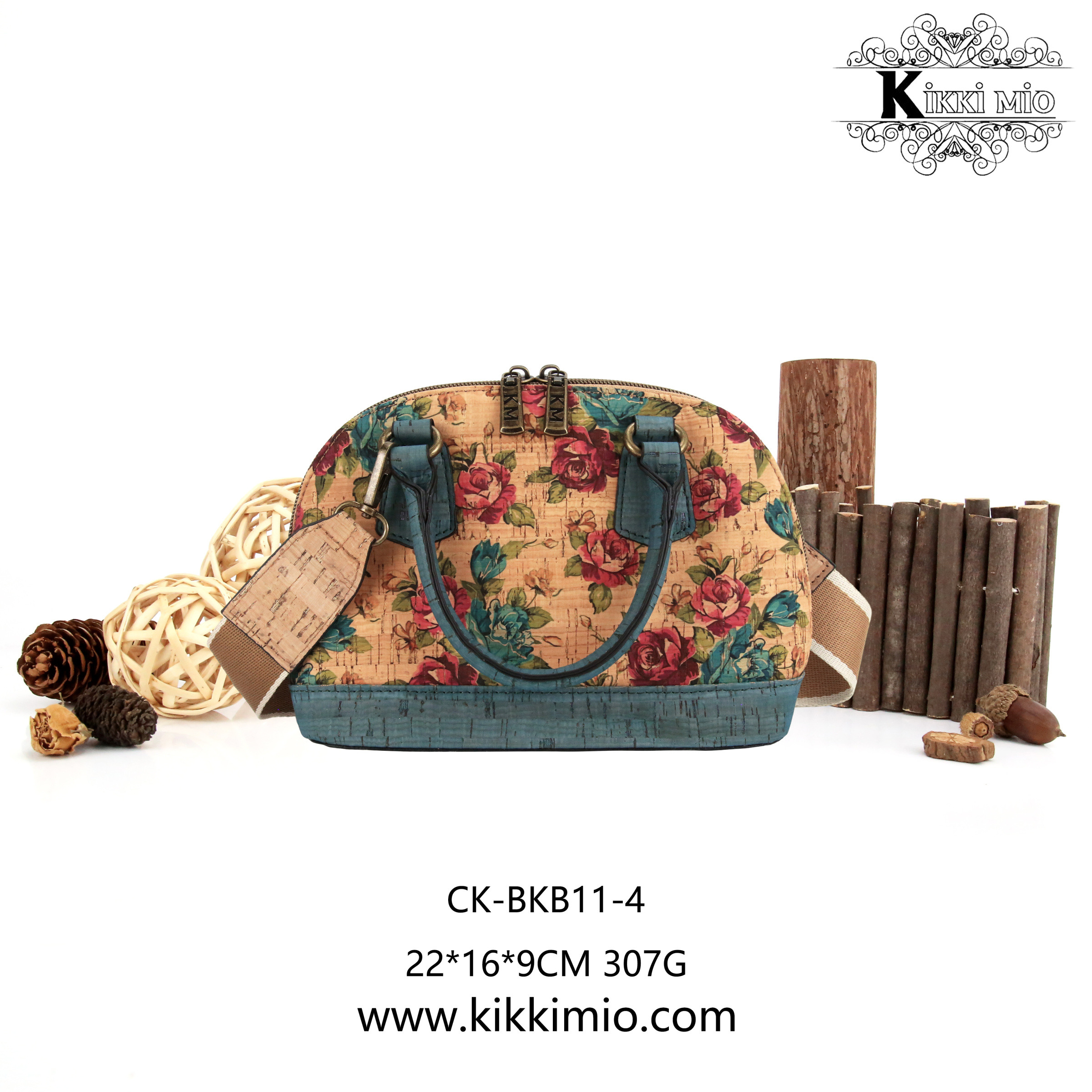 Wholesaler KIKKI MIO - WOMEN'S HANDBAG IN NATURAL CORK
