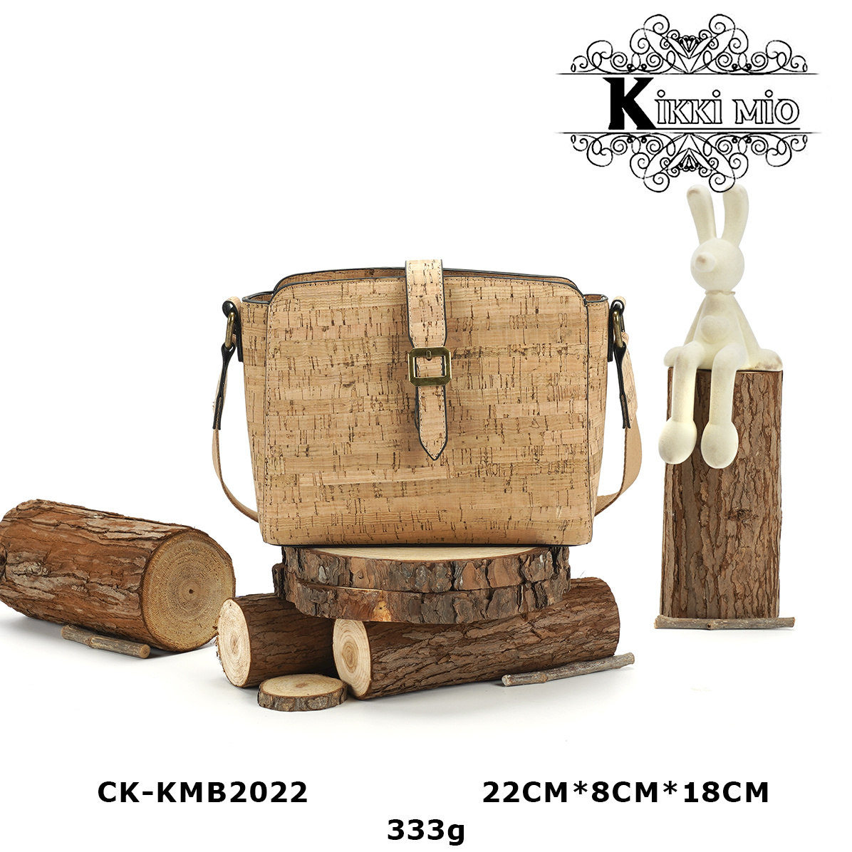Wholesaler KIKKI MIO - ORIGINAL NATURAL CORK WOMEN'S HANDBAG