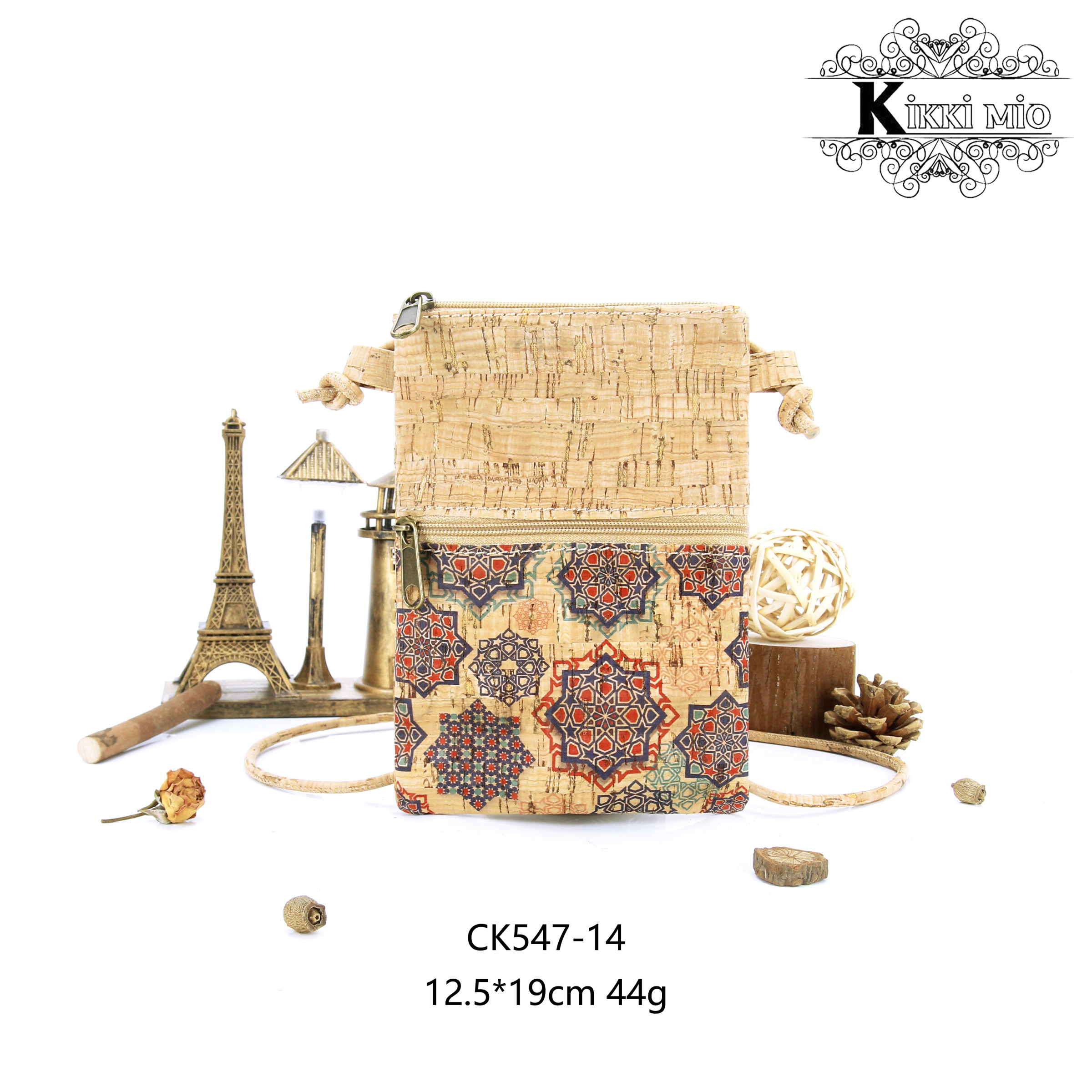 Mayorista KIKKI MIO - FUNDA PARA MÓVIL DE MUJER EN CORCHO NATURAL ORIGINAL