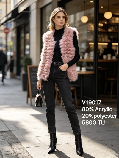 Grossiste KIMI&CO - Luxury Fluffy Faux Fur Gilet / Vest Grossiste KIMI&CO - Luxury Fluffy Faux Fur Gilet / Vest