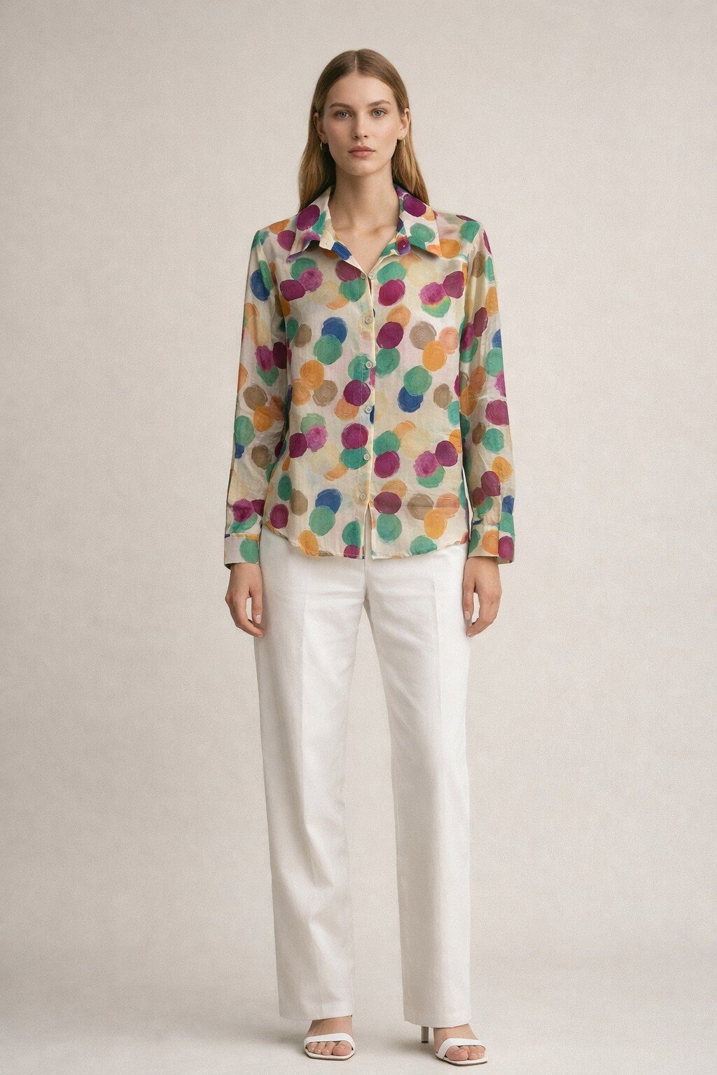 Grossiste KIS₂ - CHEMISE EN MÉLANGE DE SOIE LÉGÈRE ET CONFORTABLE, PARFAITE POUR LE PRINTEMPS ET L'ÉTÉ AVEC DE NOMBREUX MOTIFS, TAILLE UNIQUE