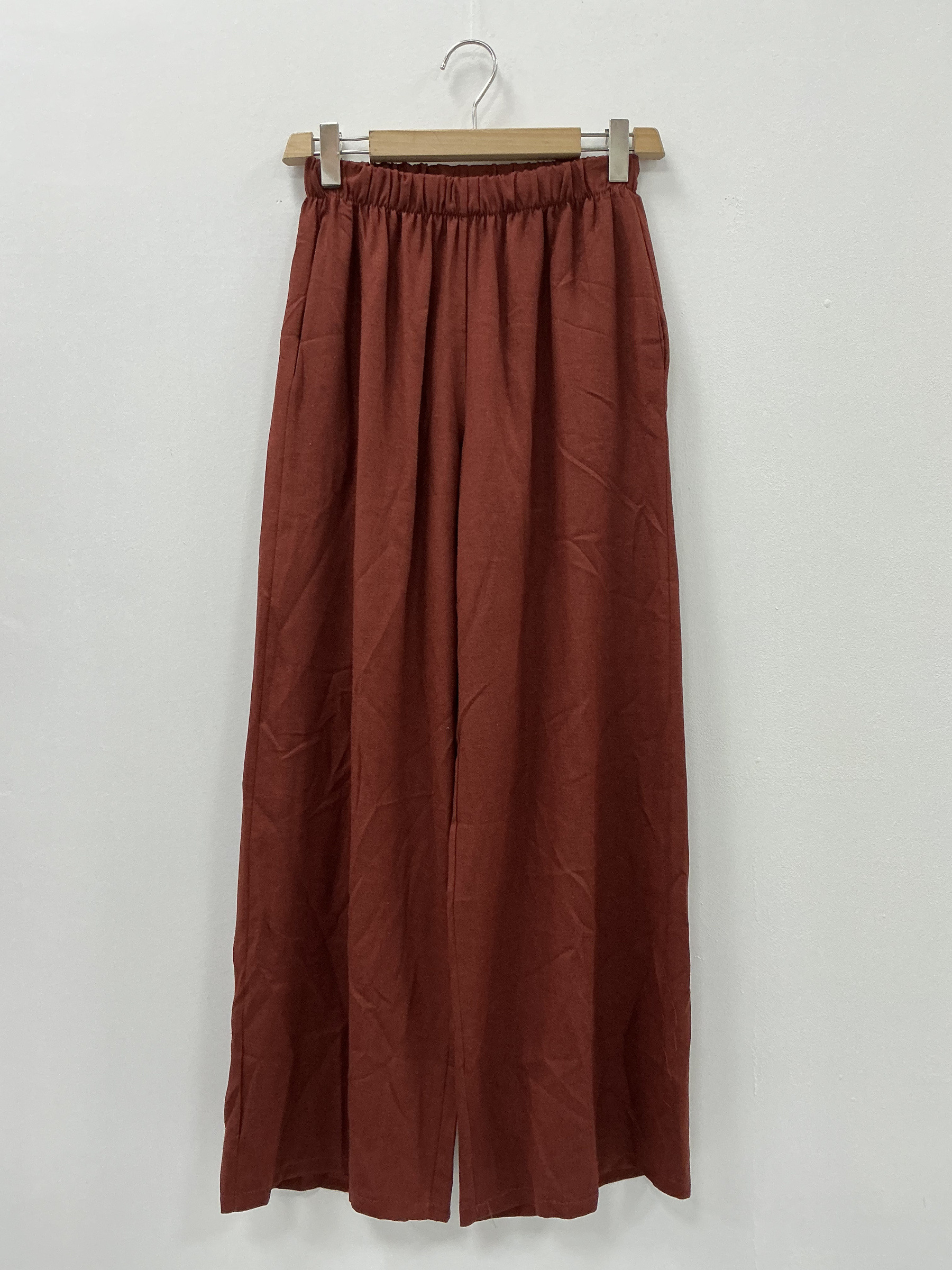 Mayorista KIS₂ - PANTALÓN LARGO ELÁSTICO PIERNA Y CADERAS ANCHO COLOR LISO CÓMODO TALLA ÚNICA