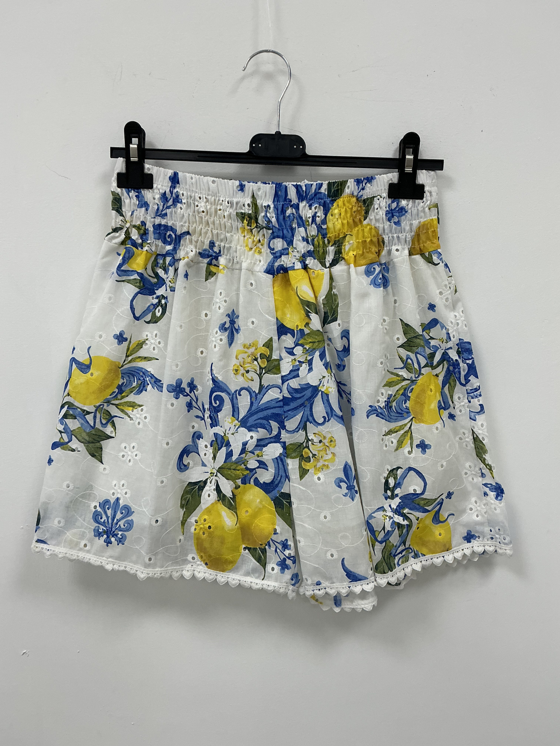 Großhändler KIS₂ - ELASTISCHE LOCHSTICKEREI-SHORTS MIT VERSCHIEDENEN ZITRONENMUSTERN EINHEITSGRÖSSE