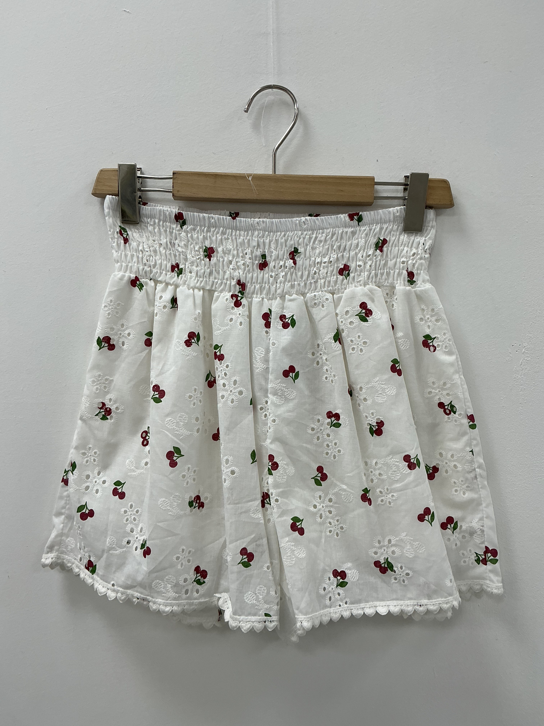 Großhändler KIS₂ - ELASTISCHE LOCHSTICKEREI-SHORTS MIT VERSCHIEDENEN ZITRONENPRINTS EINHEITSGRÖSSE