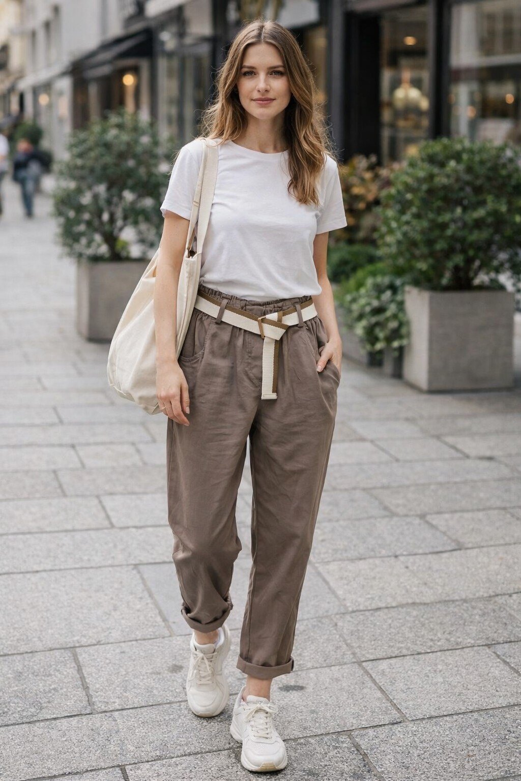 Wholesaler KIS₂ - ELASTIC WAIST WIDE LEG PANTS WITH COMFORTABLE WAISTBAND FRONT POCKETS SOLID COLOR ONE SIZE