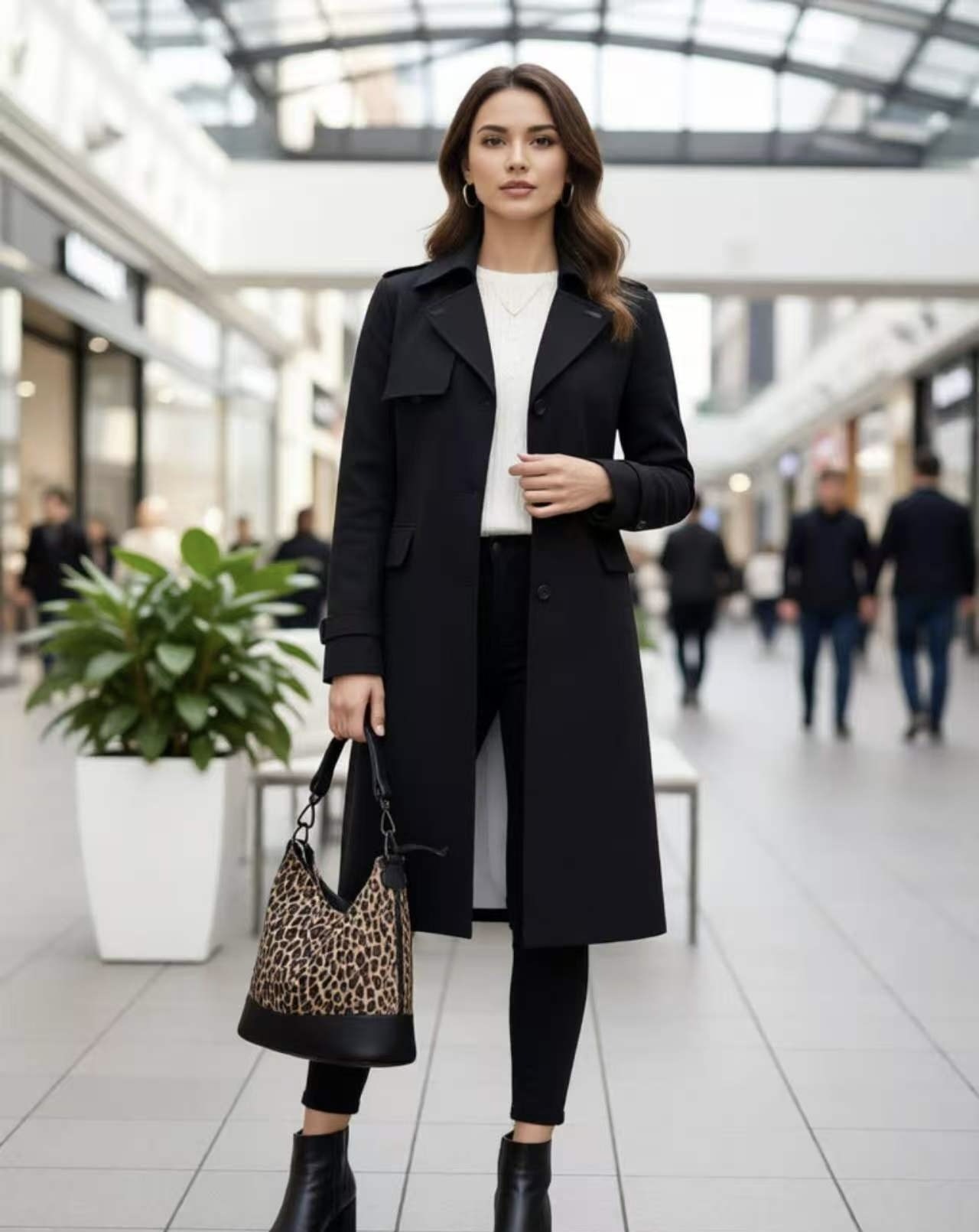 Grossiste KIS₂ - SAC LEOPARD EN CUIR VÉRITABLE