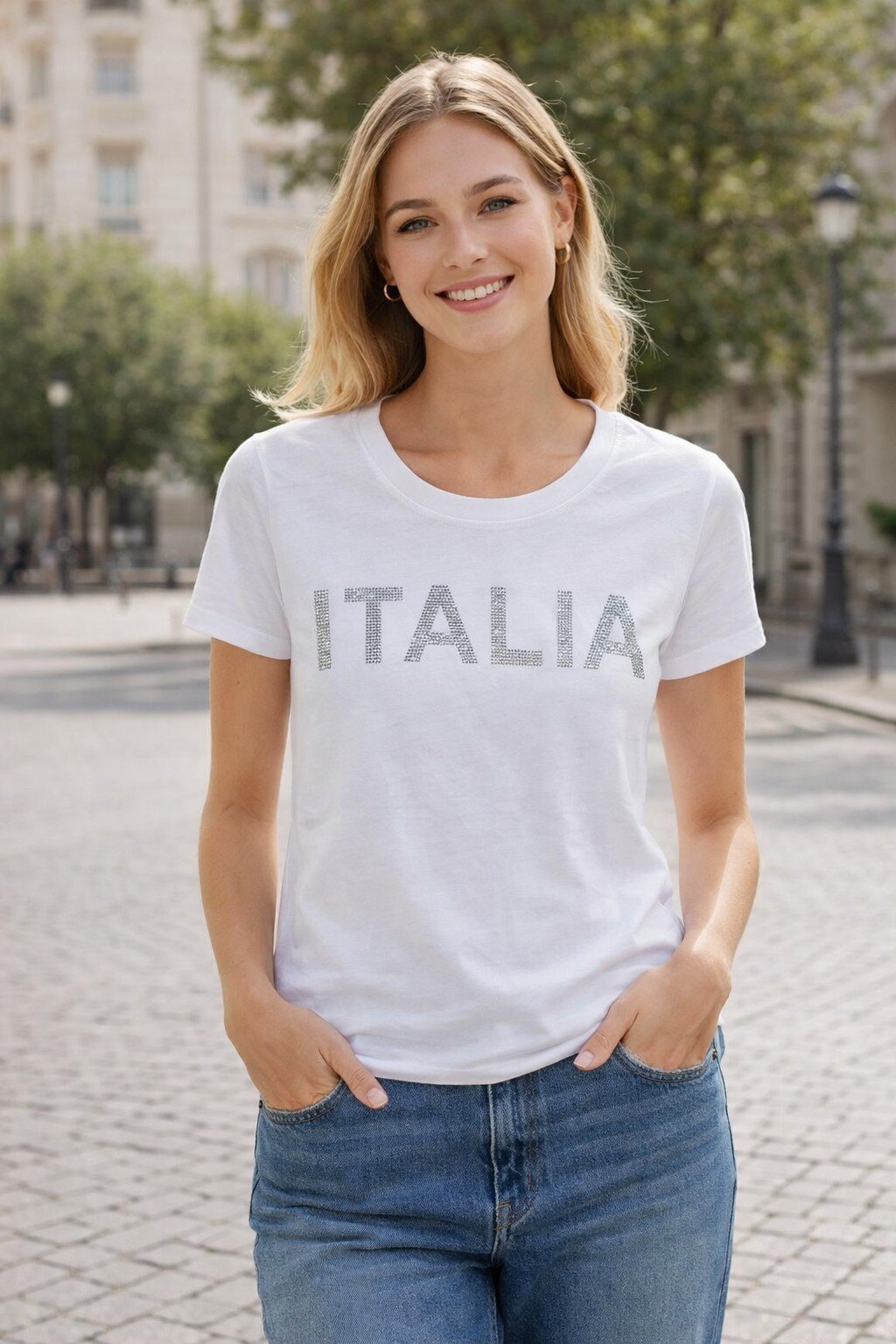 Mayorista KIS₂ - CAMISETA CÓMODA DE MANGA CORTA CON ESTAMPADOS CUELLO REDONDO TALLA ÚNICA
