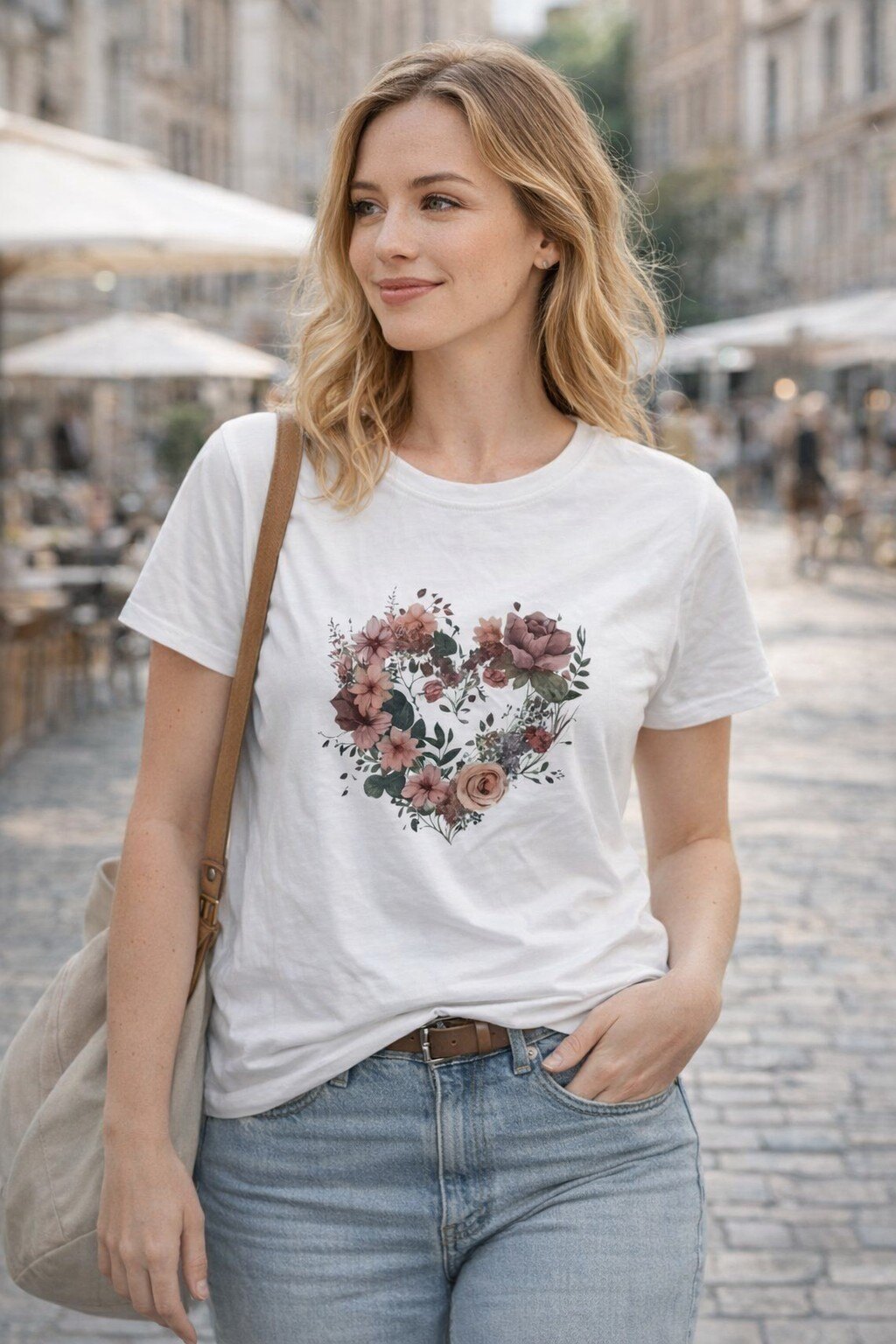 Grossista KIS₂ - T-shirt manica corta girocollo con stampa taglia unica