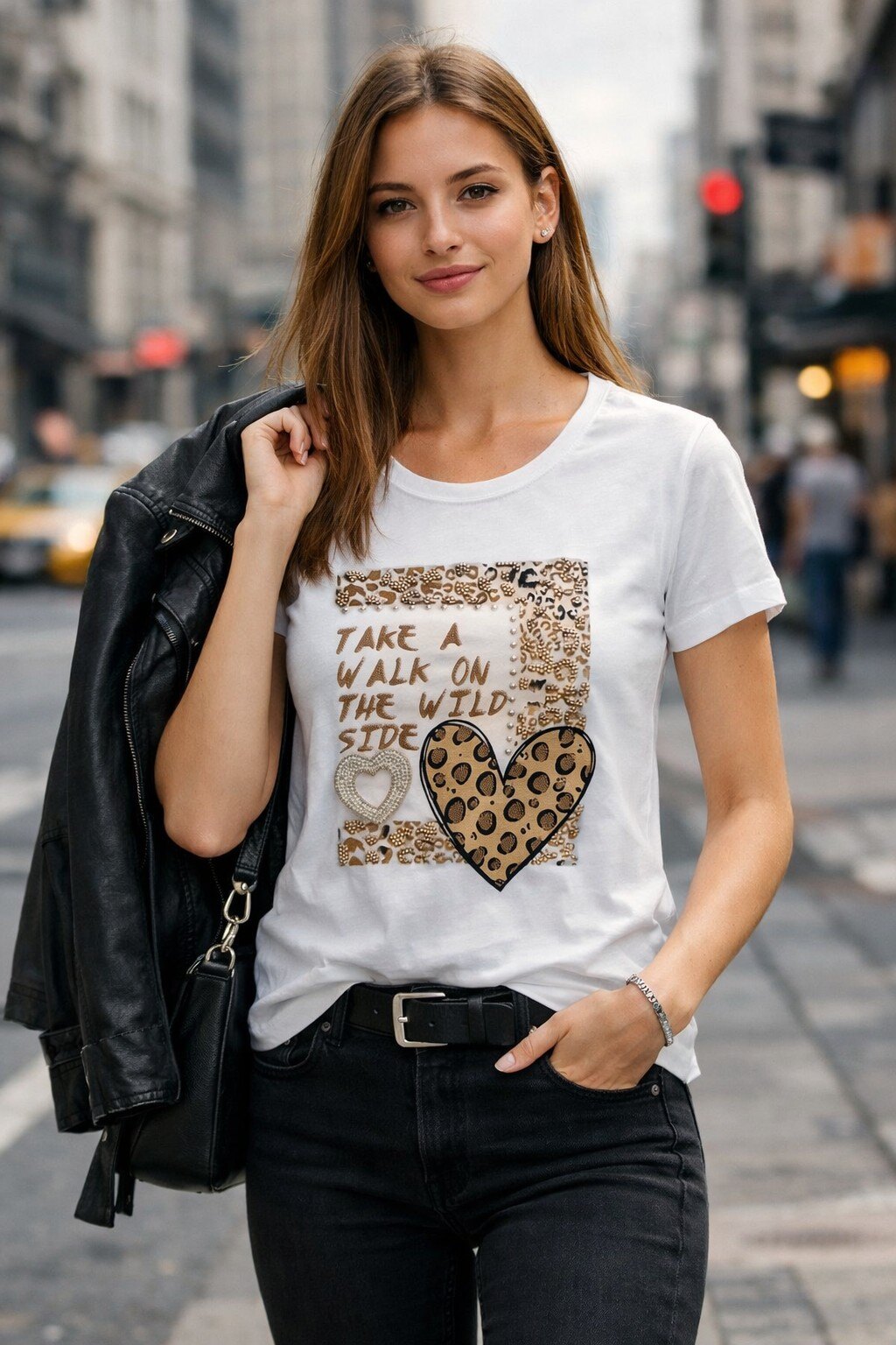 Mayorista KIS₂ - CAMISETA CÓMODA DE MANGA CORTA CON ESTAMPADOS CUELLO REDONDO TALLA ÚNICA