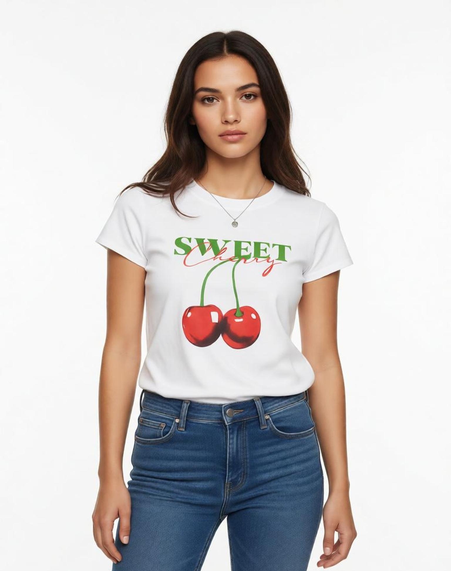 Mayorista KIS₂ - CAMISETA DE MANGA CORTA CON ESTAMPADO CUELLO REDONDO TALLA ÚNICA