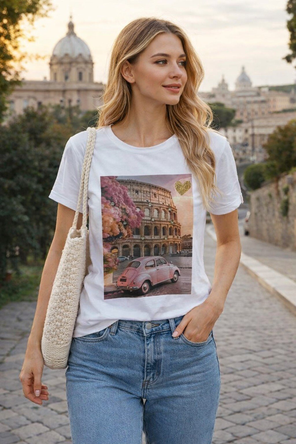 Mayorista KIS₂ - CAMISETA CÓMODA DE MANGA CORTA CON ESTAMPADOS CUELLO REDONDO TALLA ÚNICA
