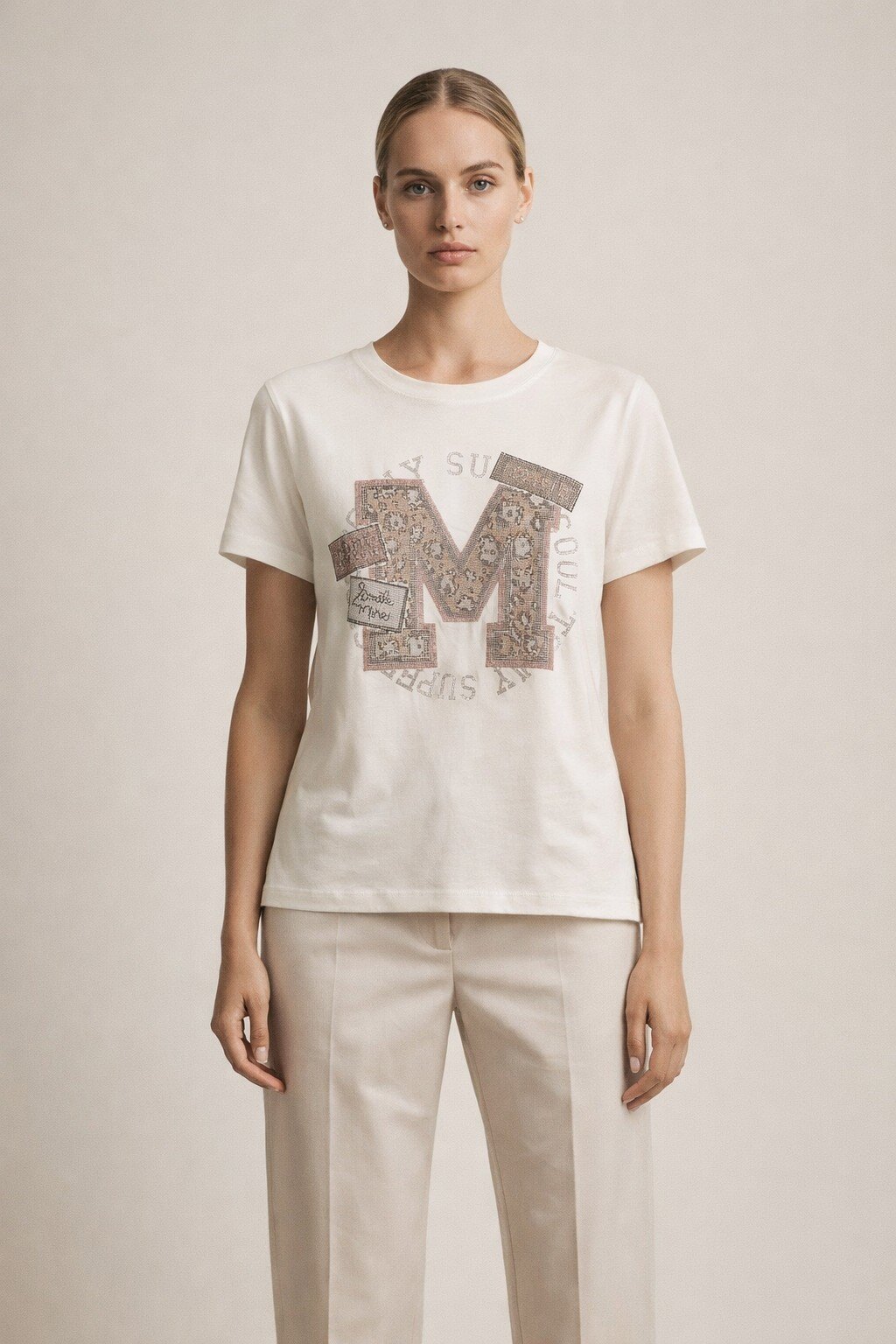 Grossiste KIS₂ - T-SHIRT IMPRIMÉE CONFORTABLE À MANCHES COURTES COL ROND TAILLE UNIQUE
