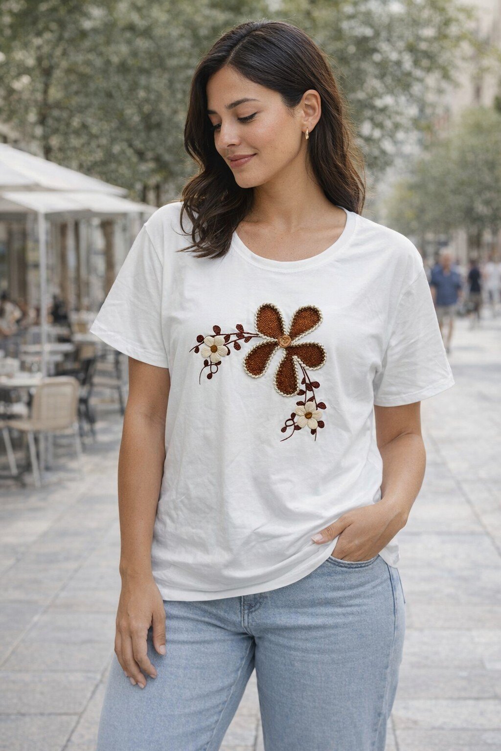 Grossista KIS₂ - TSHIRT MANICA CORTA GIROCOLLO CON STAMPA TAGLIA UNICA