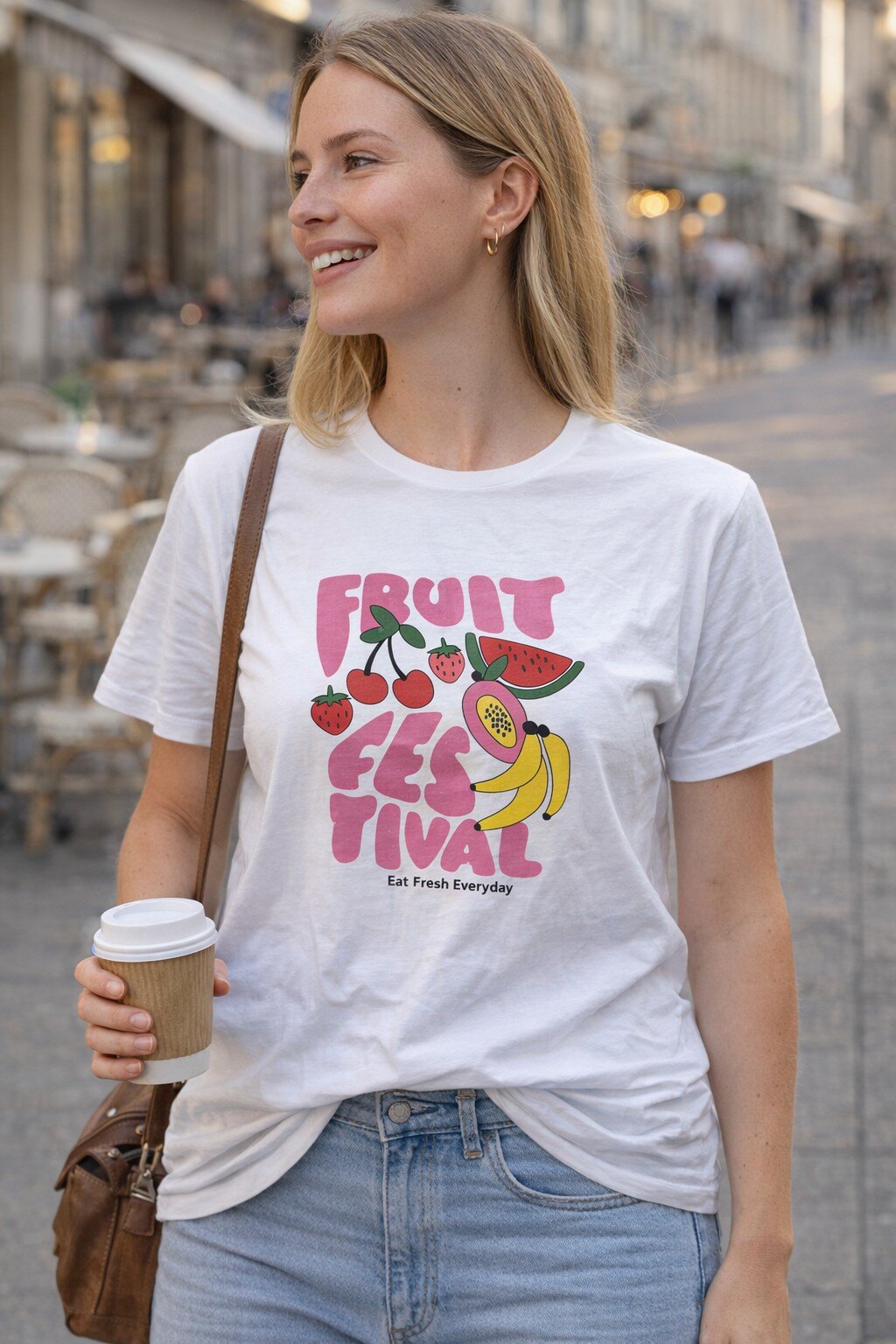 Grossista KIS₂ - TSHIRT OVERSIZE COMODA MANICA CORTA GIROCOLLO CON STAMPA TAGLIA UNICA