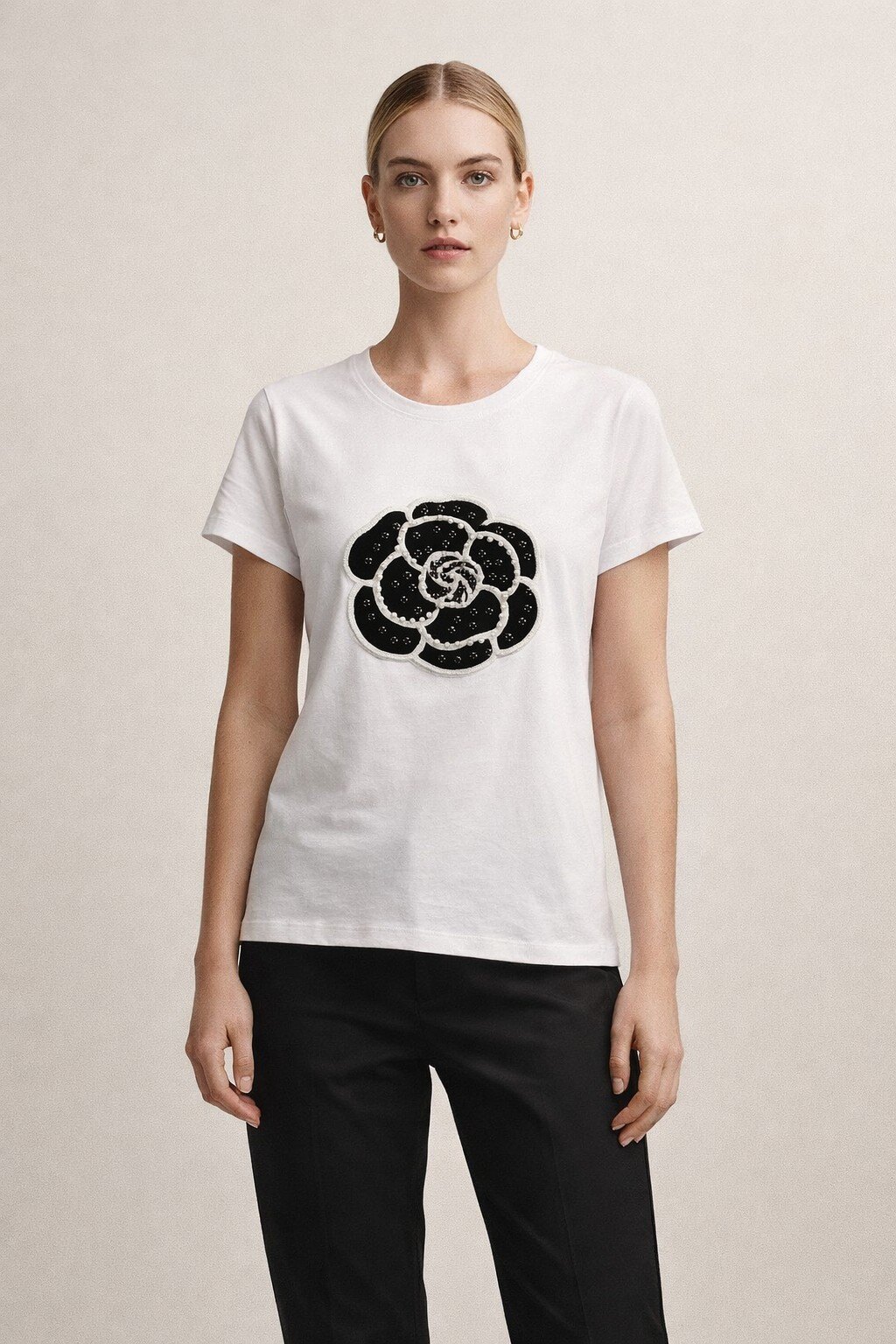 Wholesaler KIS₂ - COMFORTABLE PRINTED T-SHIRT WITH SHORT SLEEVES CREW NECK ONE SIZE