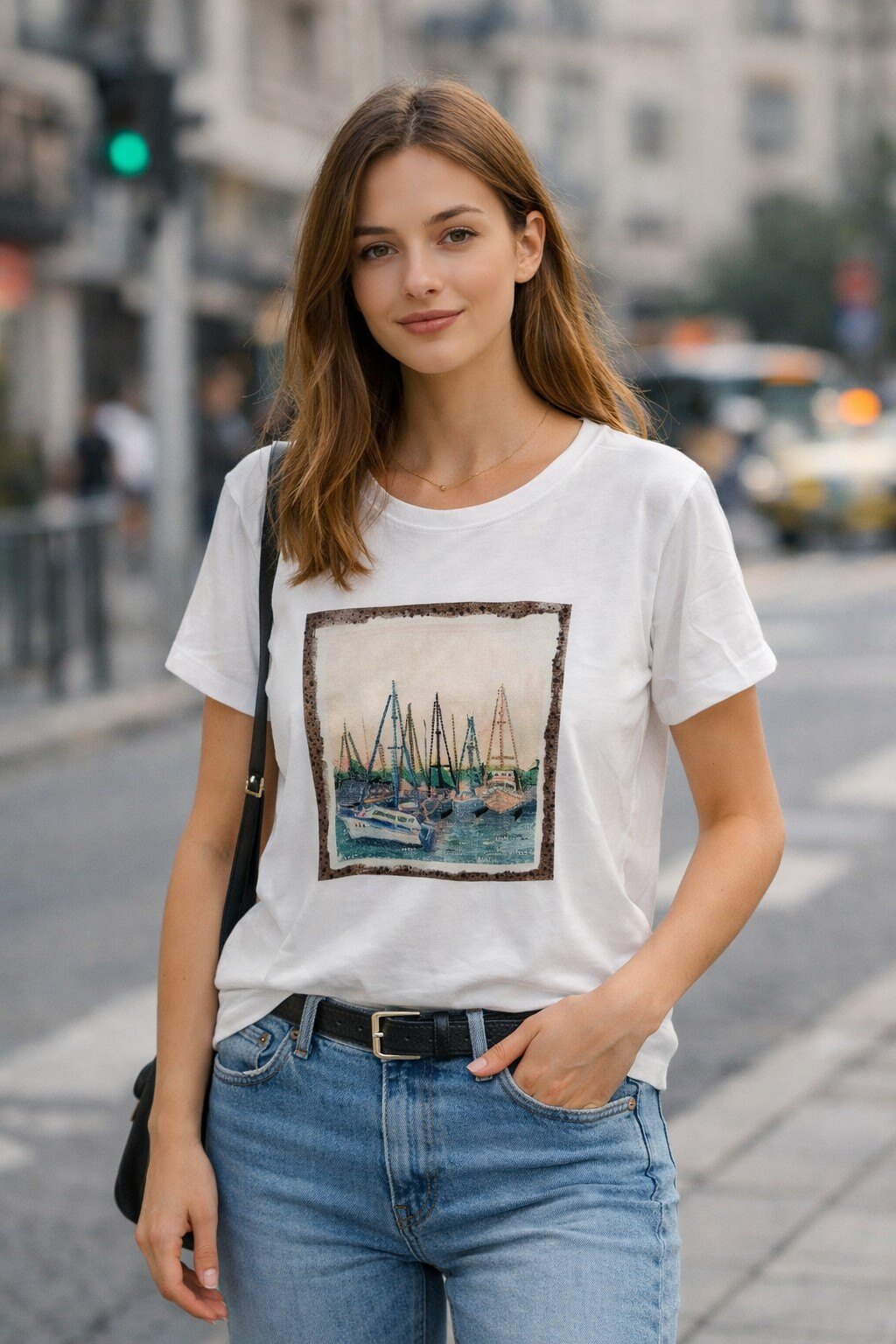 Mayorista KIS₂ - CAMISETA CÓMODA DE MANGA CORTA CON ESTAMPADOS CUELLO REDONDO TALLA ÚNICA