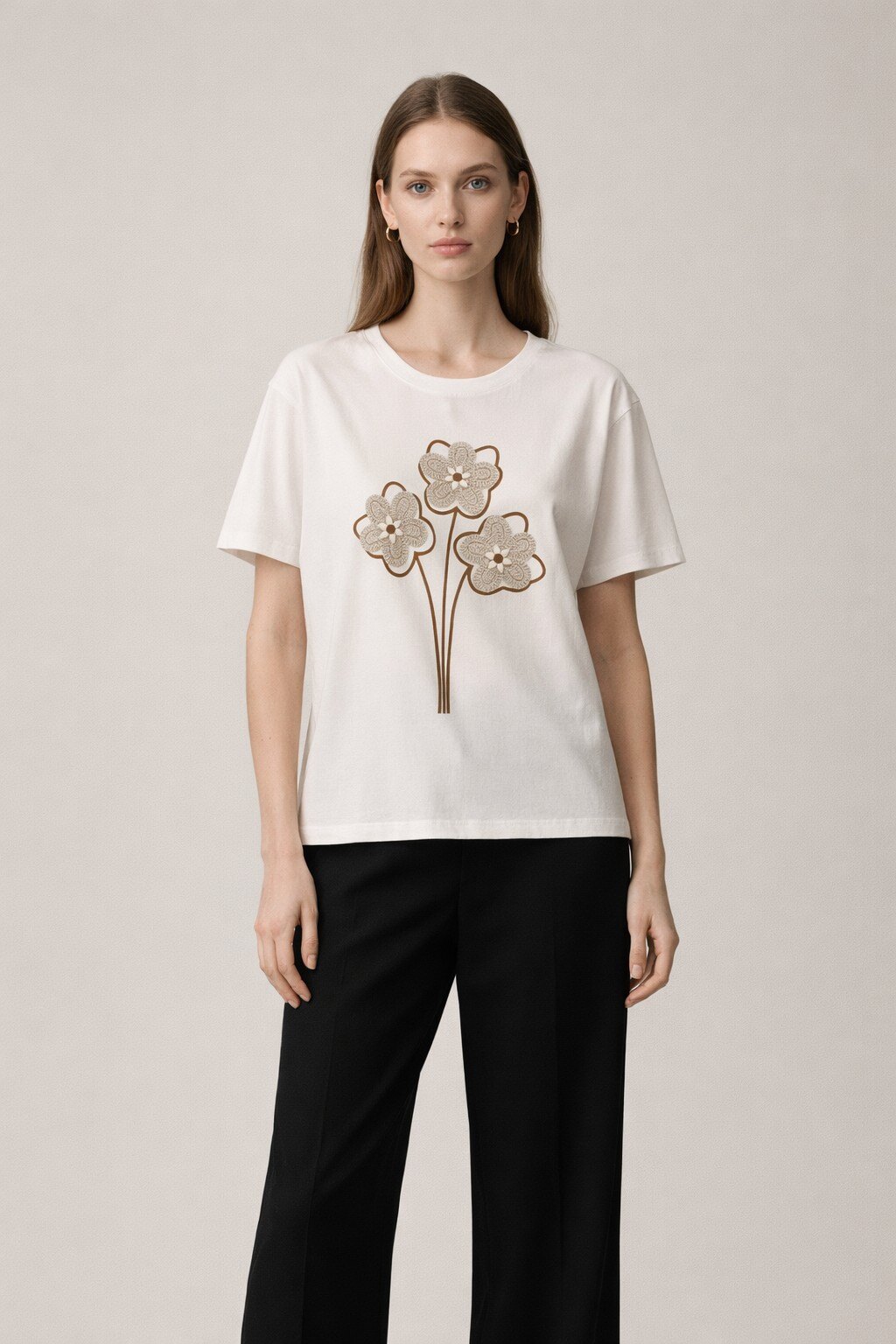 Wholesaler KIS₂ - COMFORTABLE PRINTED T-SHIRT WITH SHORT SLEEVES AND CREW NECK ONE SIZE