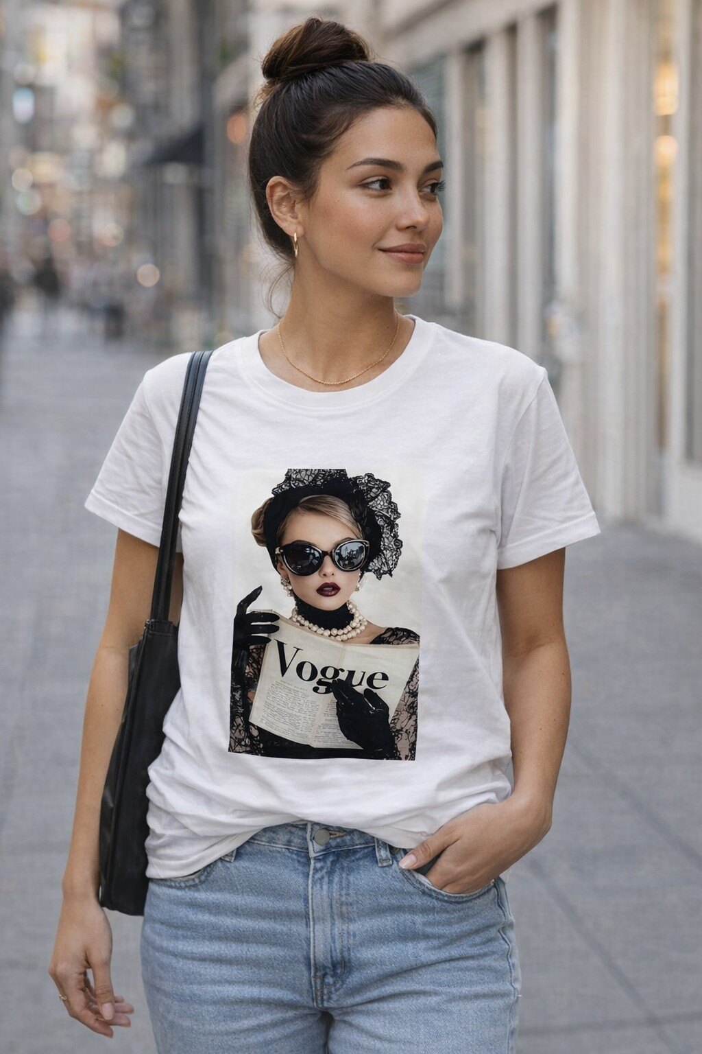 Grossista KIS₂ - TSHIRT OVERSIZE COMODA MANICA CORTA GIROCOLLO CON STAMPA TAGLIA UNICA